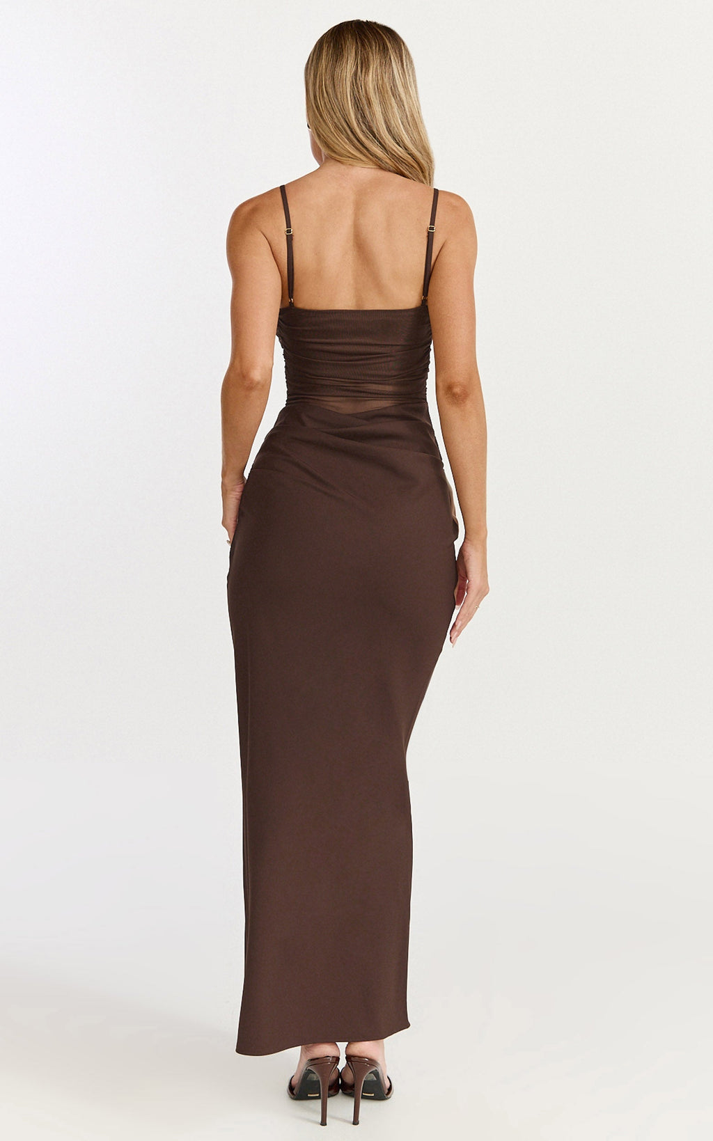 Onyx Midi Dress - Floral Print Cowl Drop Waist Skirt Dress in Onyx Floral Print