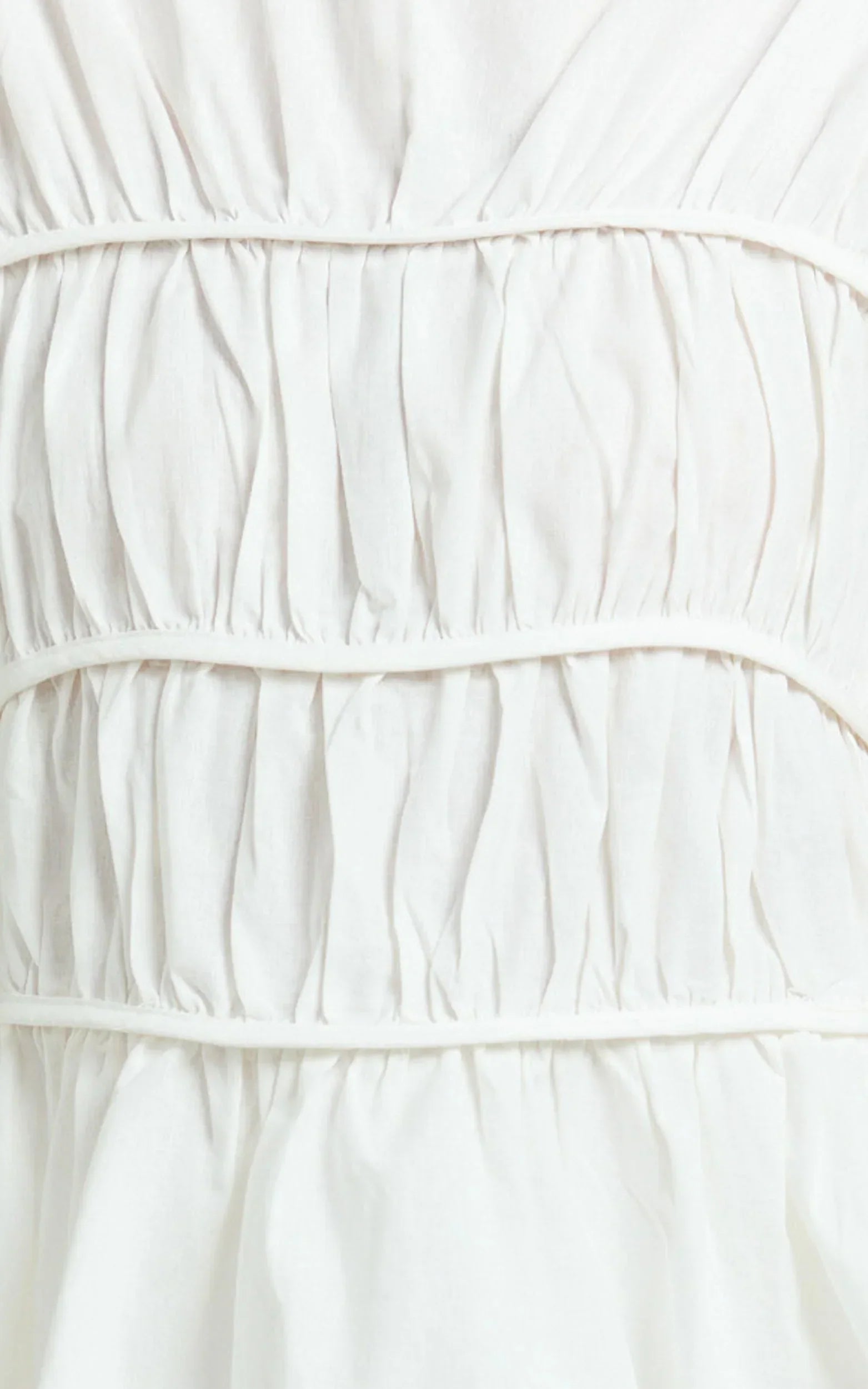 Alina Two Piece Set - Ruched Detail Top and Short Pants Set in White
