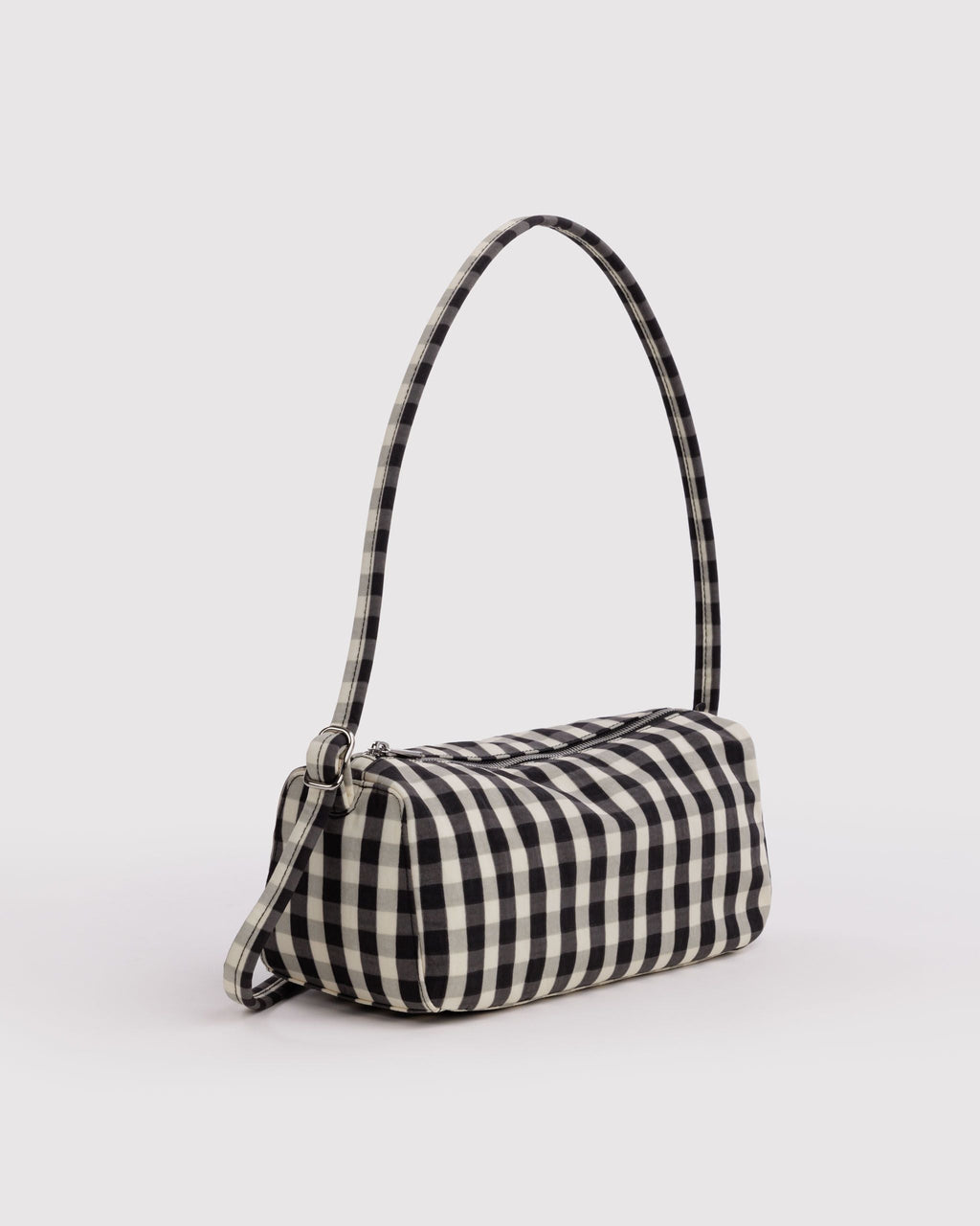 Nylon Loaf Bag - Black and Cream Gingham - image 3