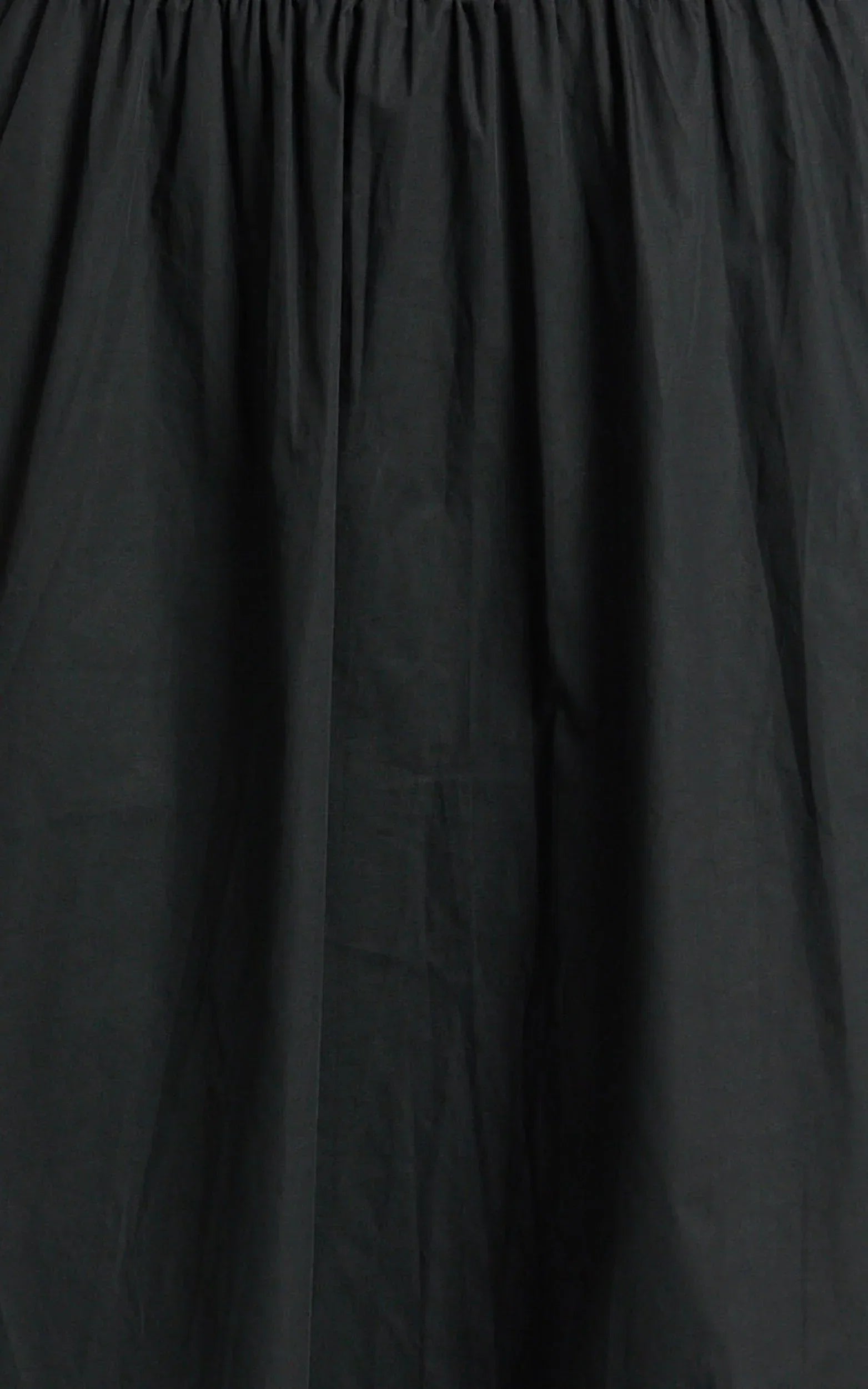 Lorna Midi Dress - One Shoulder Long Sleeve Dress in Black