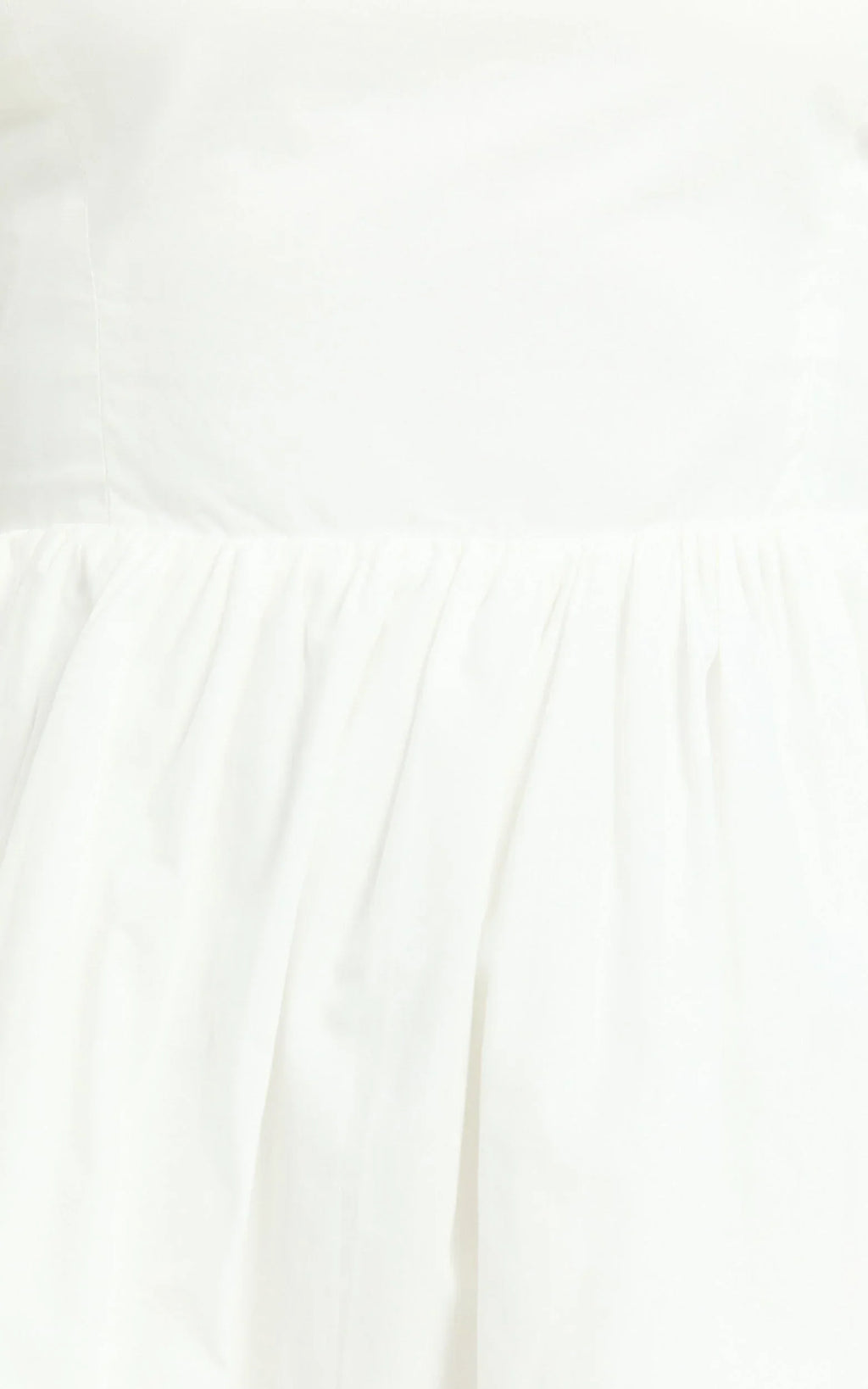 Kimberly Mini Dress - Square Neck Bubble Hem Dress in White