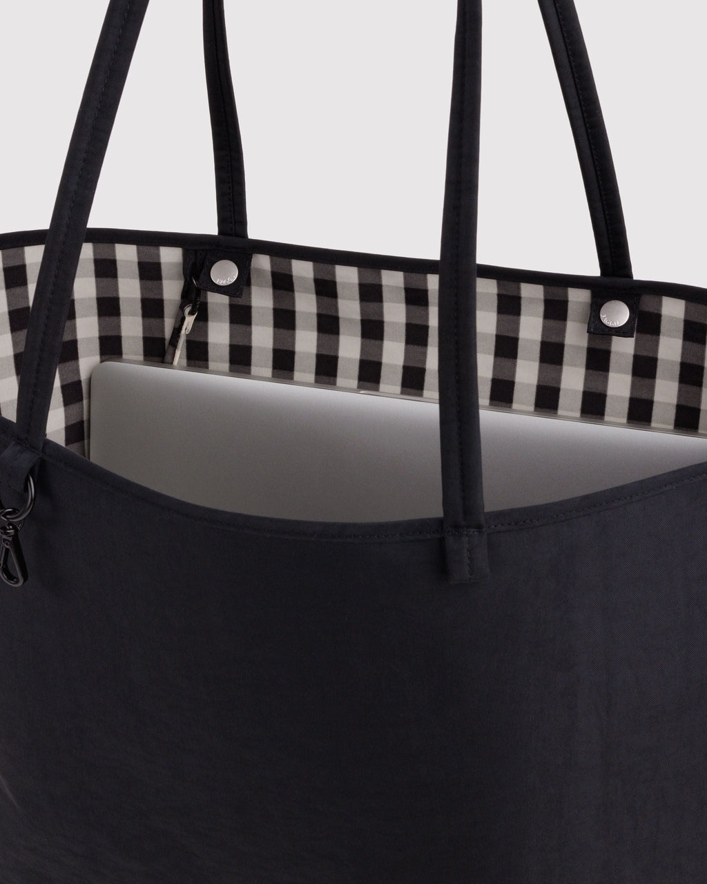 Large Nylon Reversible Tote - Black Mix - image 5