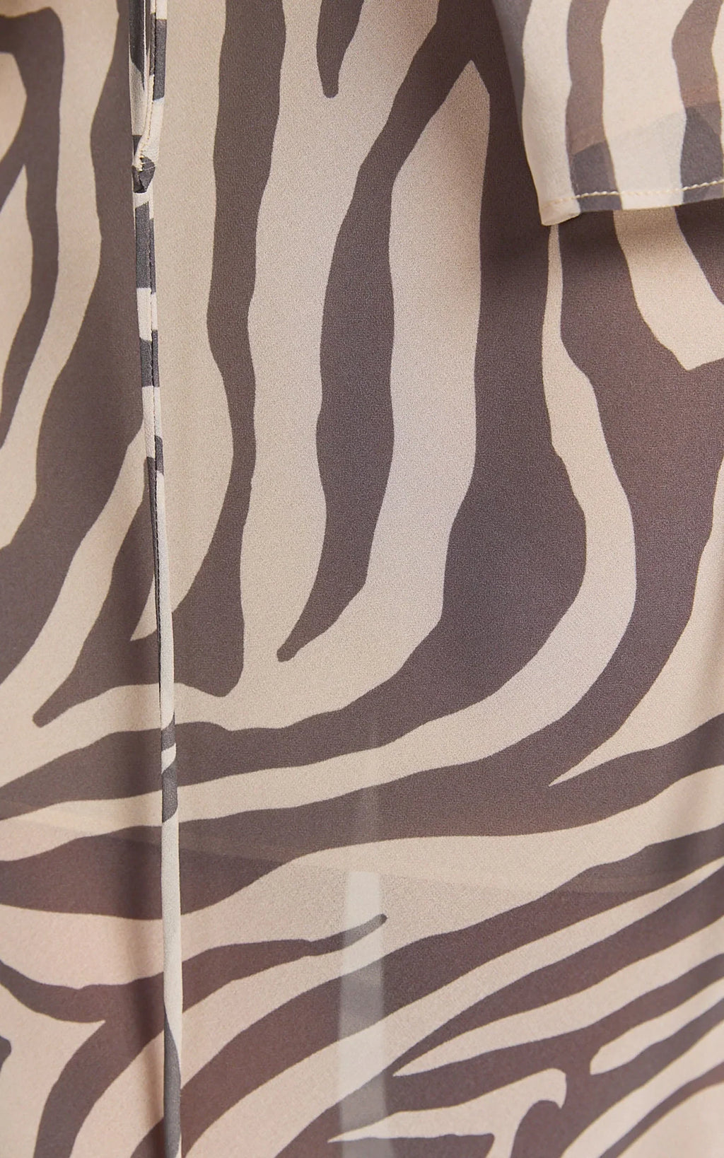Rita Maxi Skirt - Low Waist Fit And Flare Skirt in Abstract Zebra Print