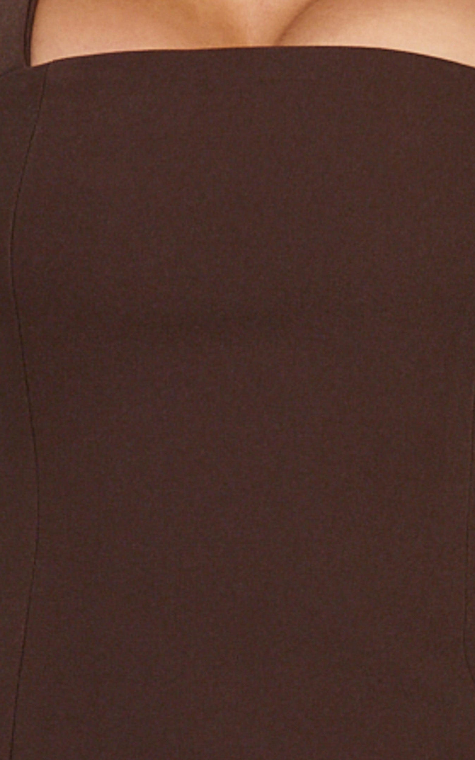 Tyler Top - Adjustable Halter Fitted Top in Chocolate
