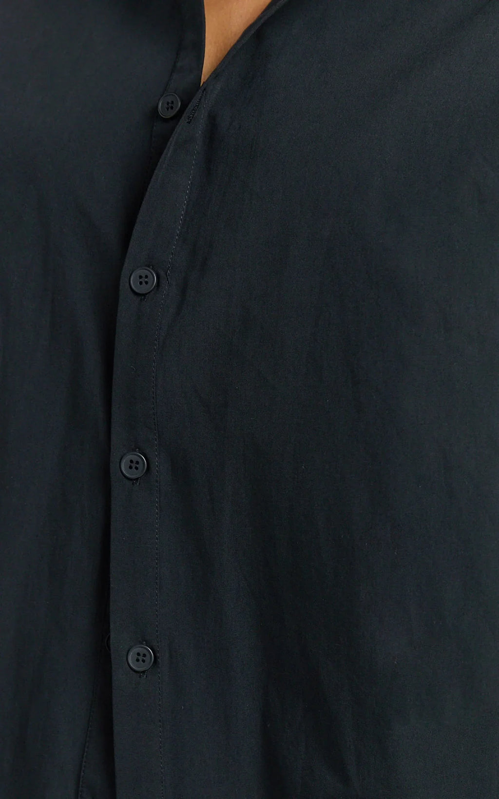 Amaris Top - Long Sleeve Open Back Tie Shirt in Black