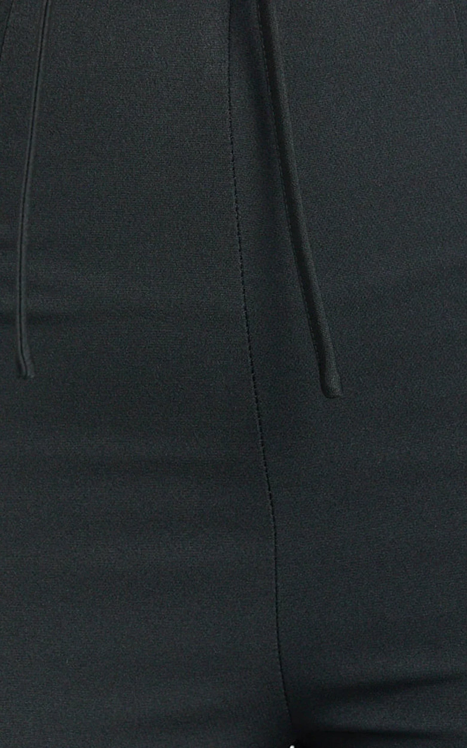 Nola Pants - Mid Waisted Pleated Flare Pants in Black