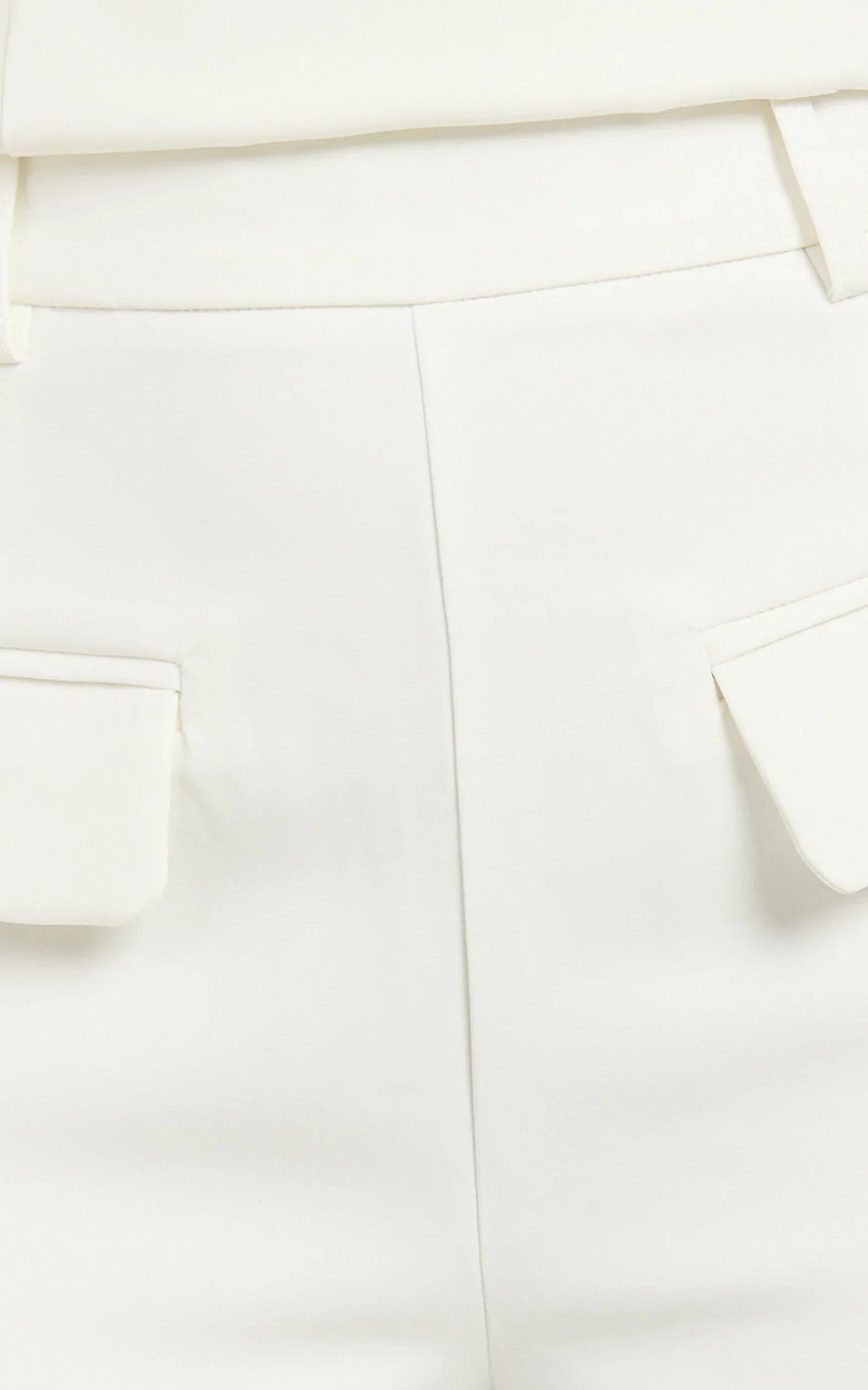 Paxton Pants - High Waisted Straight Leg Pants in Cream