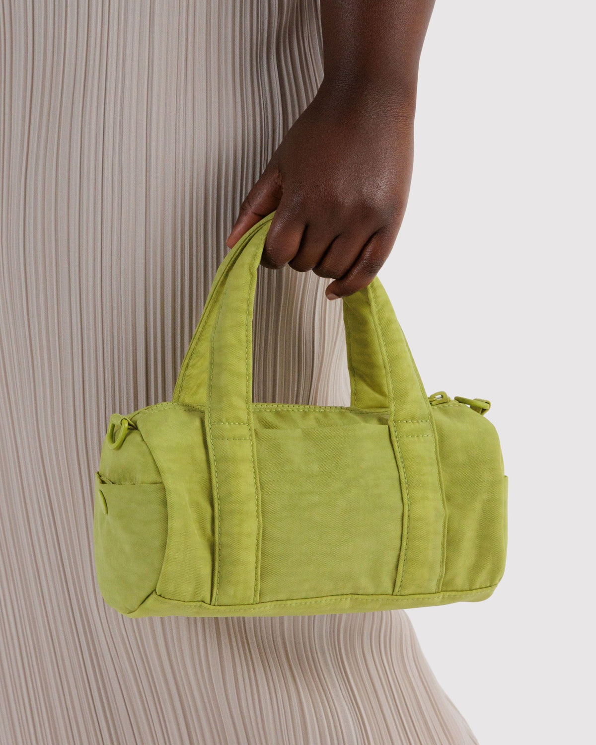 Small Nylon Duffle Bag - Chartreuse - image 3