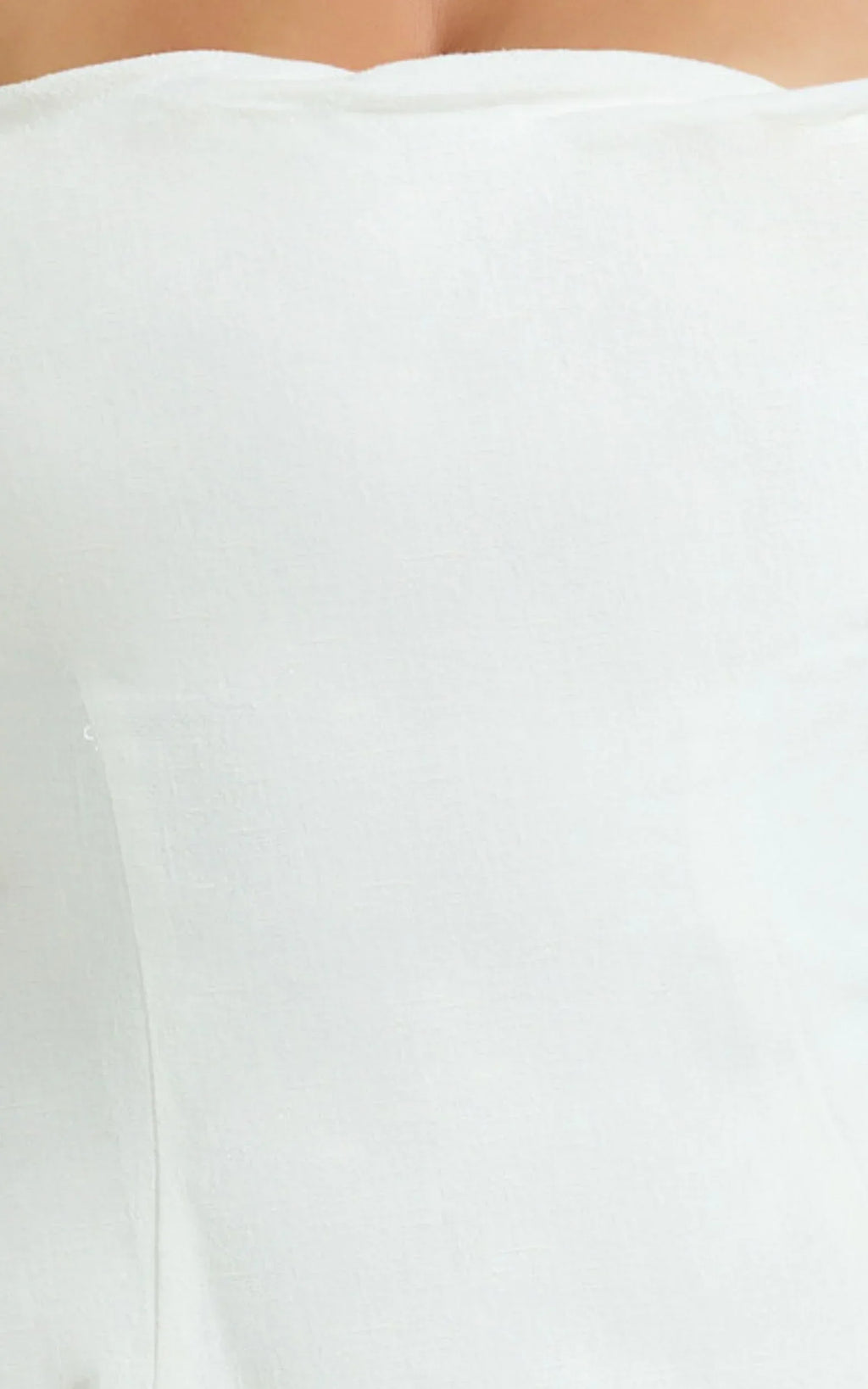 Aria Top - Halter Neck Smocked Back Top in White