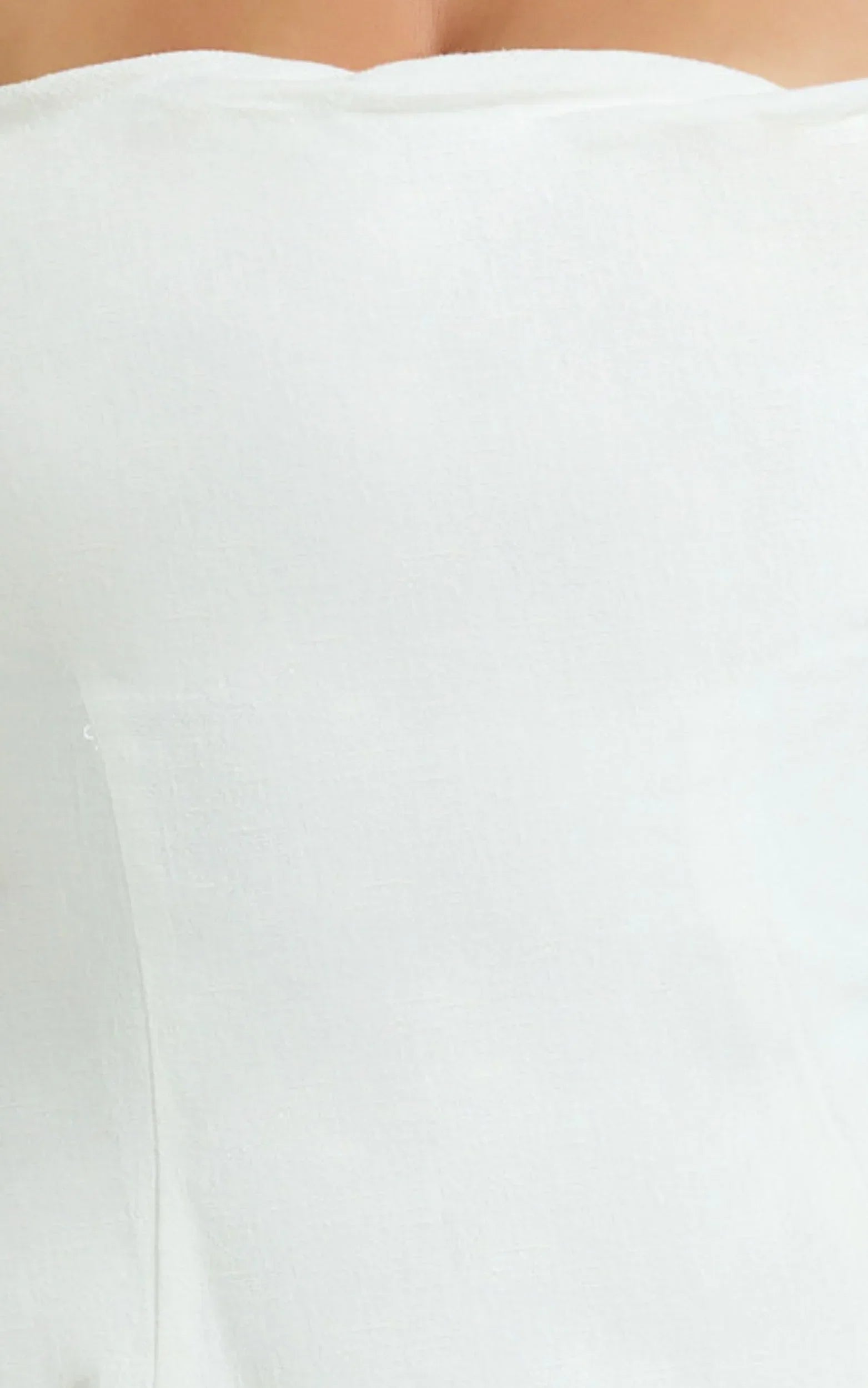 Aria Top - Halter Neck Smocked Back Top in White