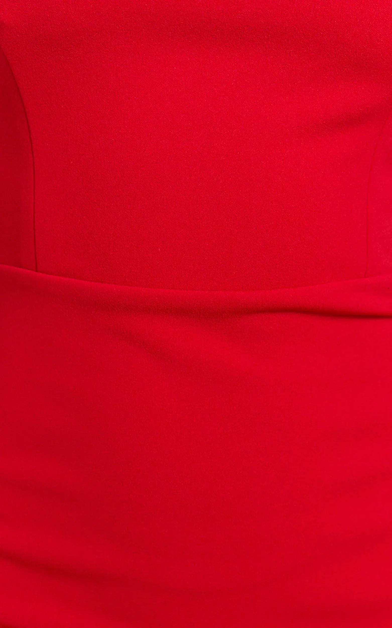 Salome Midi Dress - Halter Neck Column Dress in Red