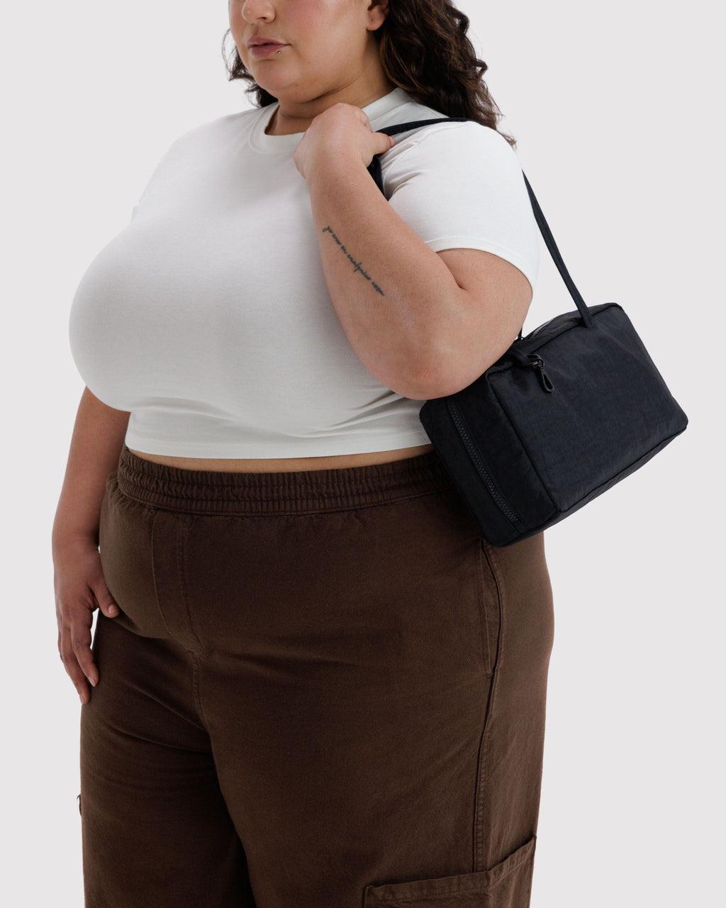 Nylon Bowler Bag - Black - image 2
