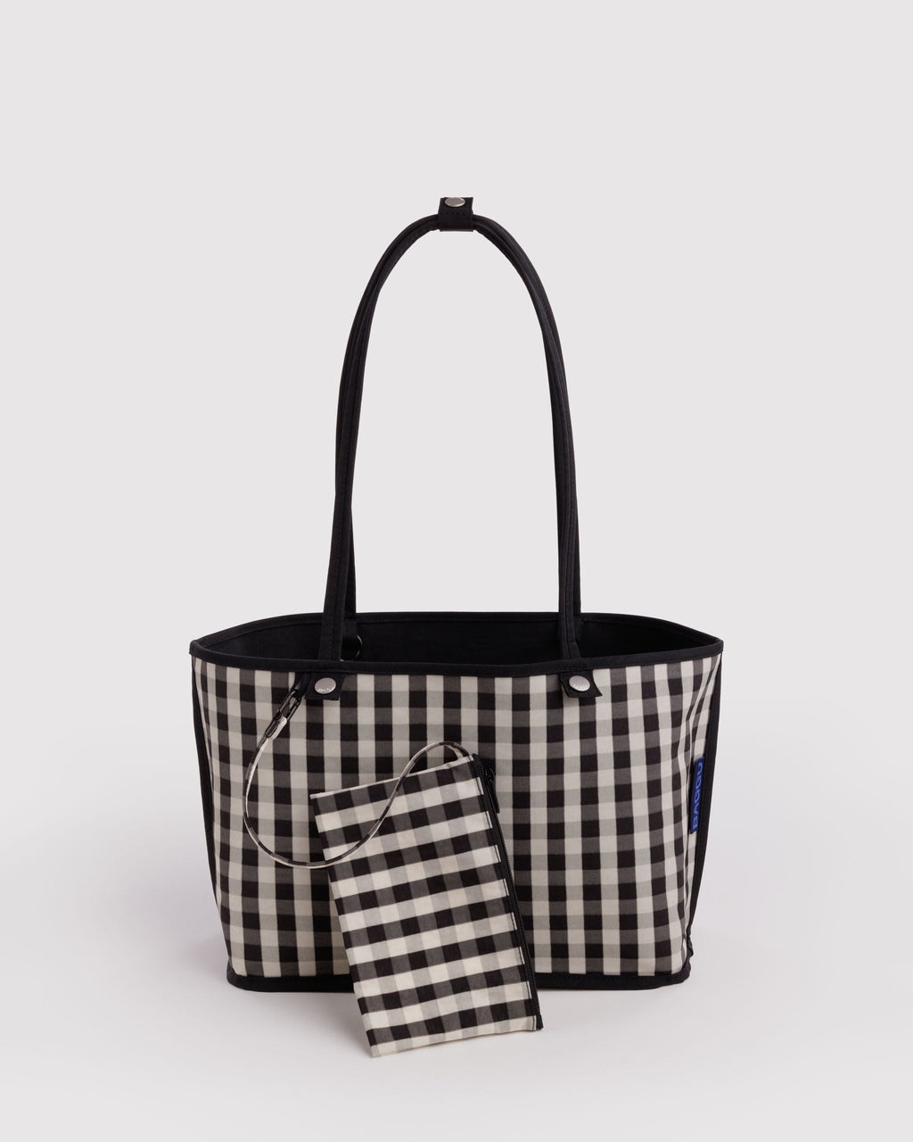 Medium Nylon Reversible Tote - Black Mix - image 2