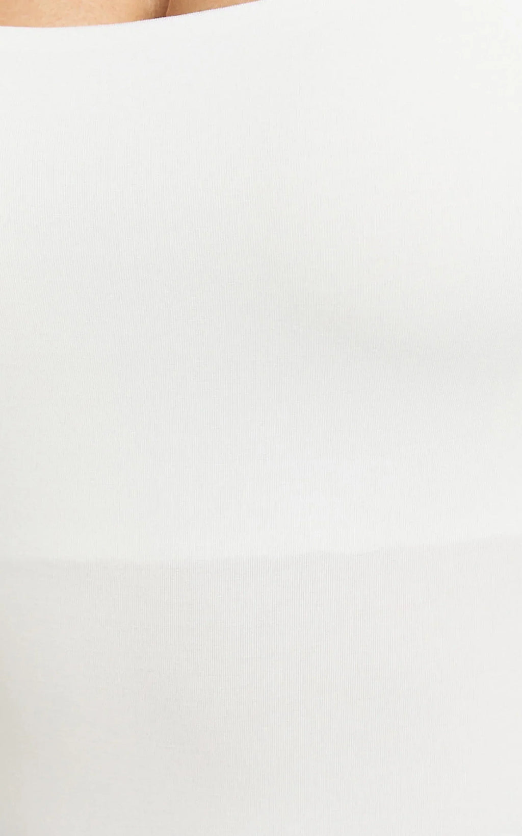 Off My Back Bodysuit - Square Neck Bodysuit in White