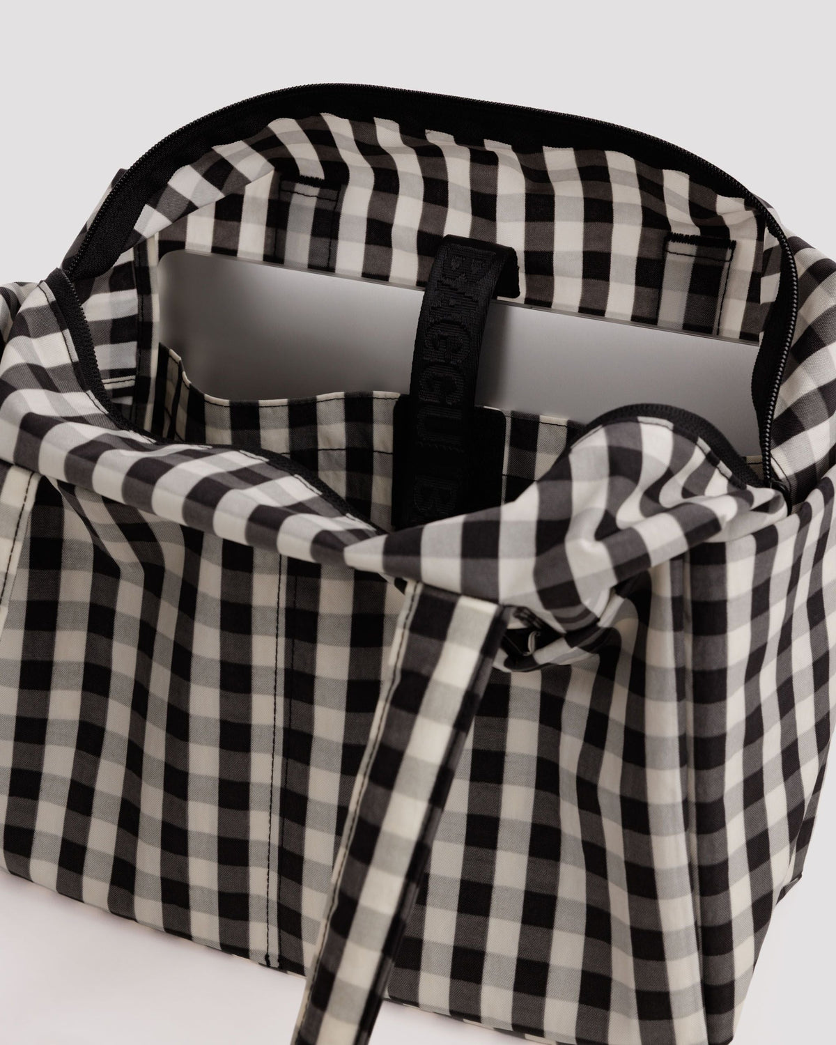 Everyday Cloud Bag - Black and Cream Gingham - image 3
