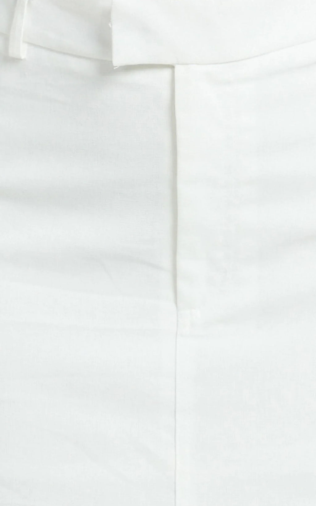 Farrow Mini Skirt - Tailored Linen Skirt in White