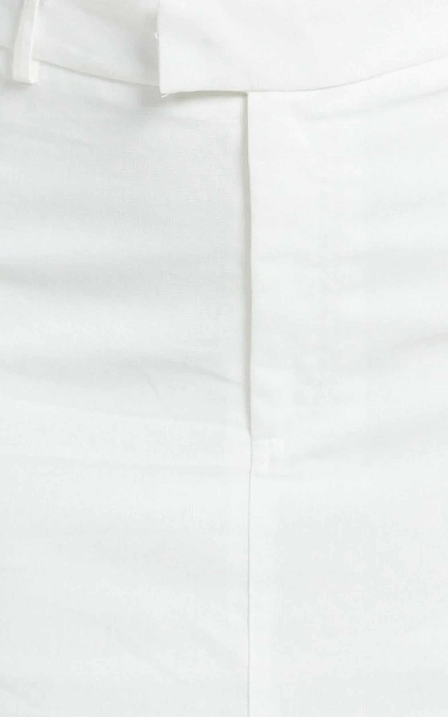 Farrow Mini Skirt - Tailored Linen Skirt in White