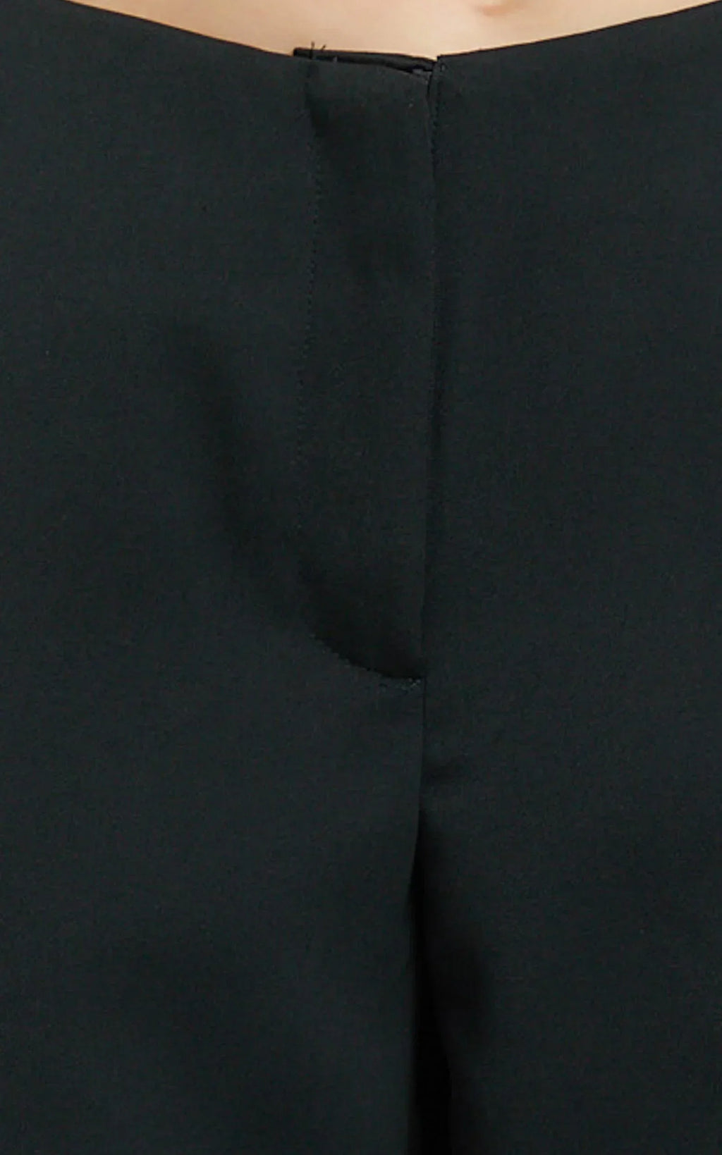 Frances Pants - Low Rise Relaxed Fit Pants in Black