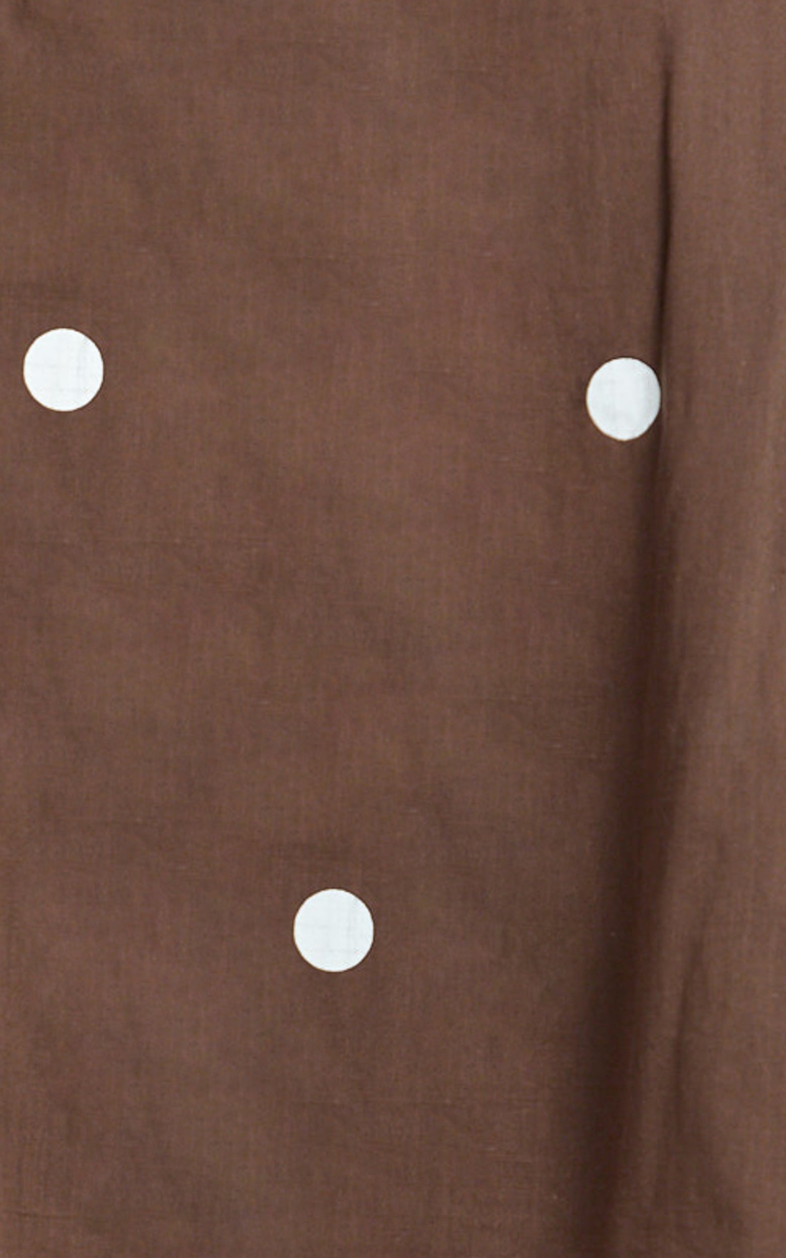 Amy Two Piece Set - Strapless Top and Short Set in Chocolate Polka Dot