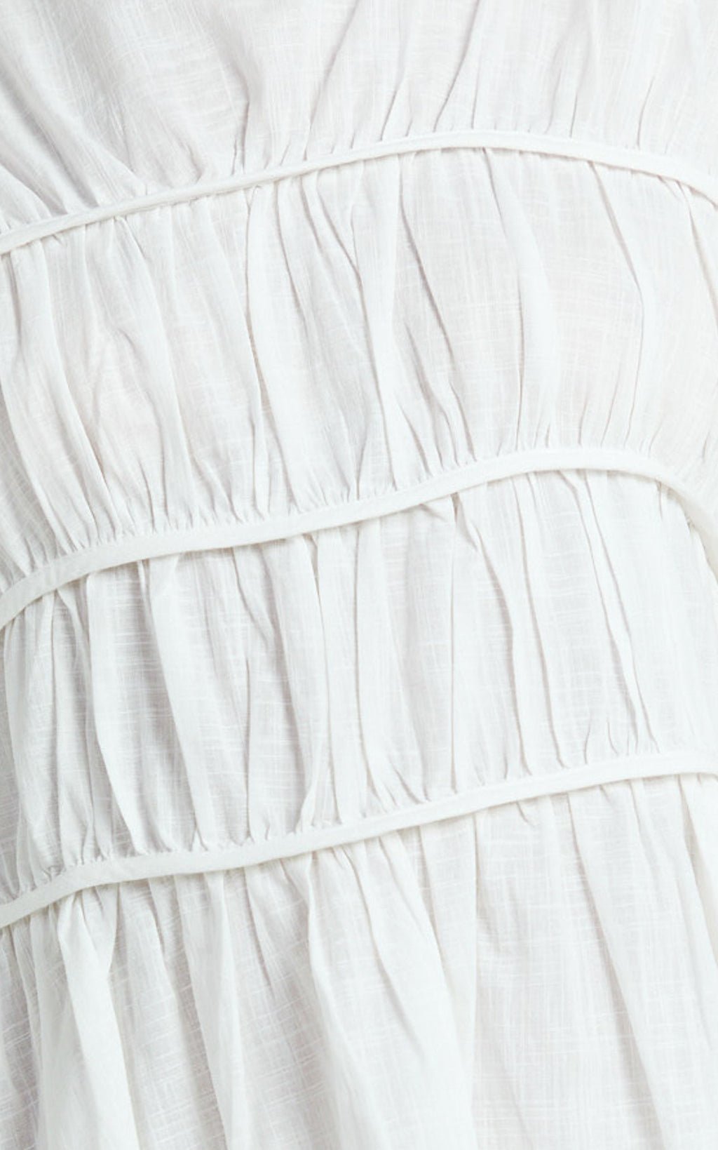 Auric Two Piece Set - Ruched Detail Top and Wide Leg Pants Set in Cream