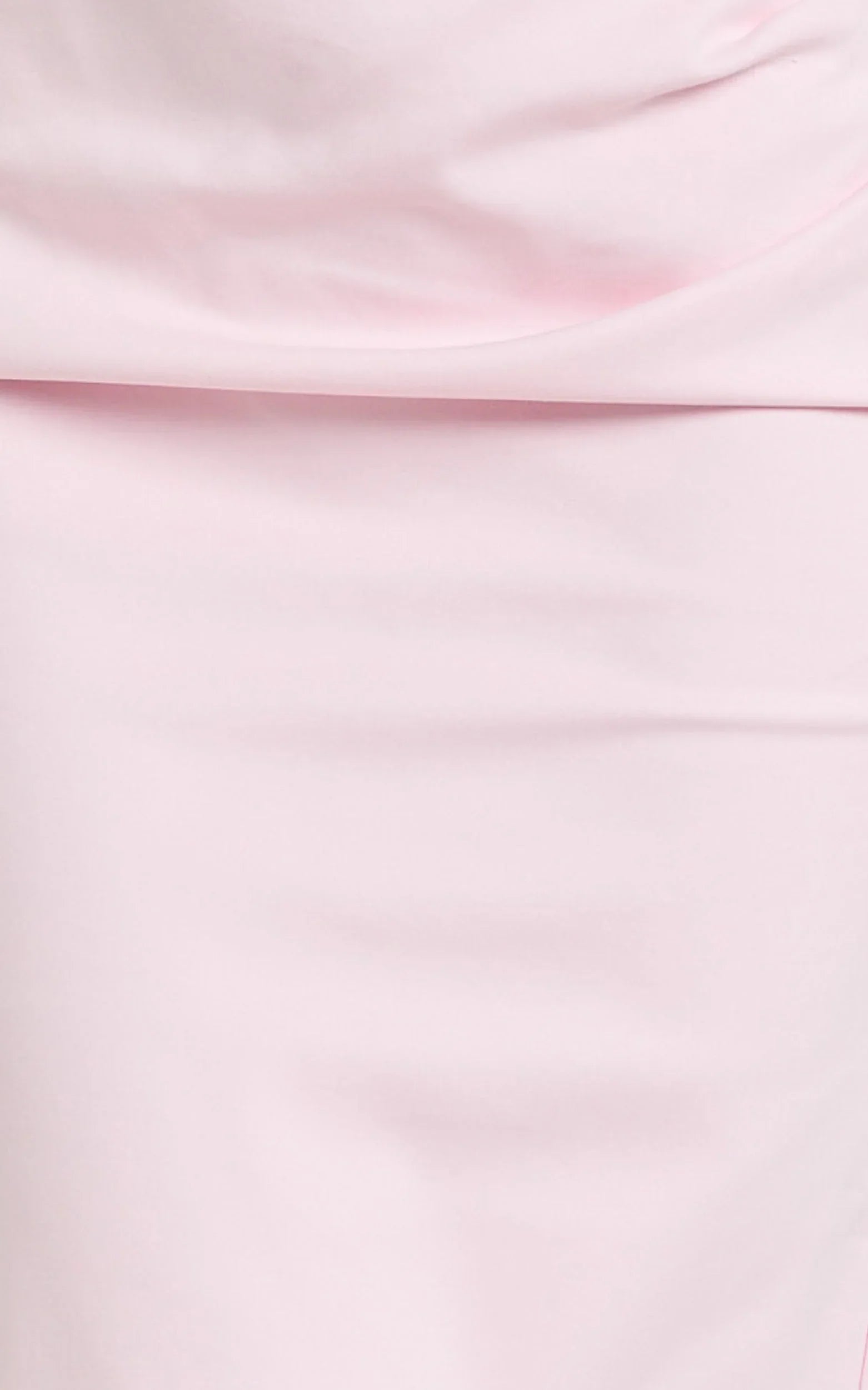 Jamie Midi Dress - Strapless Ruched Fitted Column Dress in Pink