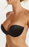 Backless Stick On Bra in Black