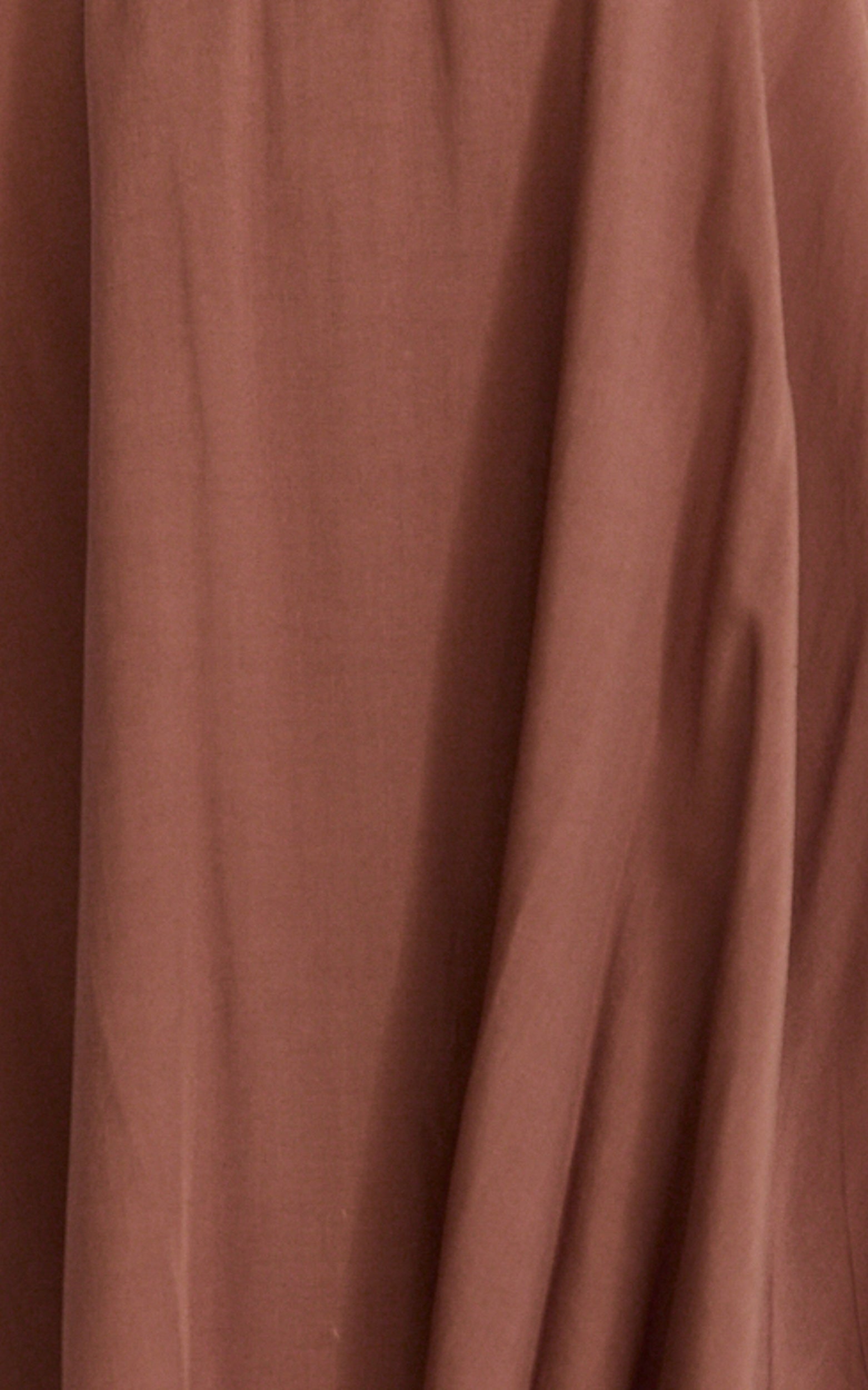 Bella Two Piece Top and Pants Set - Long Line Assym Top And Wide Leg Pants Set in Chocolate