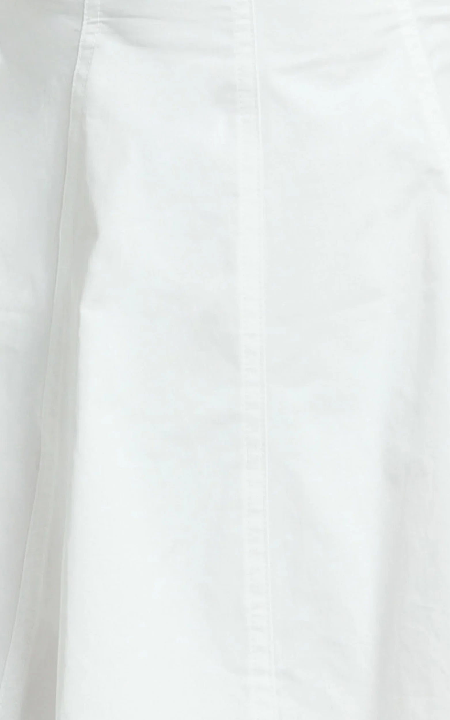 Dylan Mini Dress - High Boatneck Sleeved Fit And Flare Skirt Dress in White