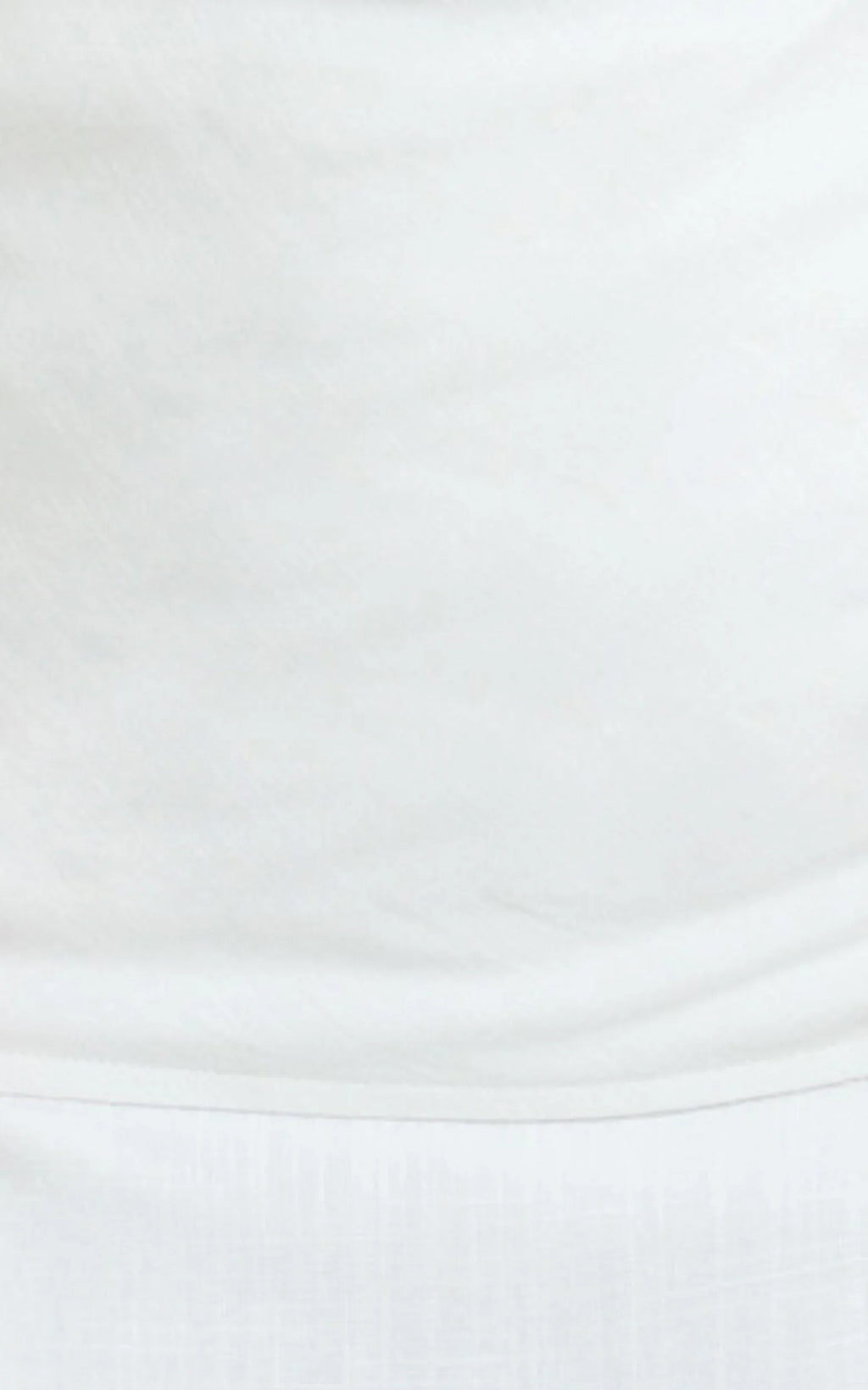 Robilyn Top - Linen Look Halter Top in White