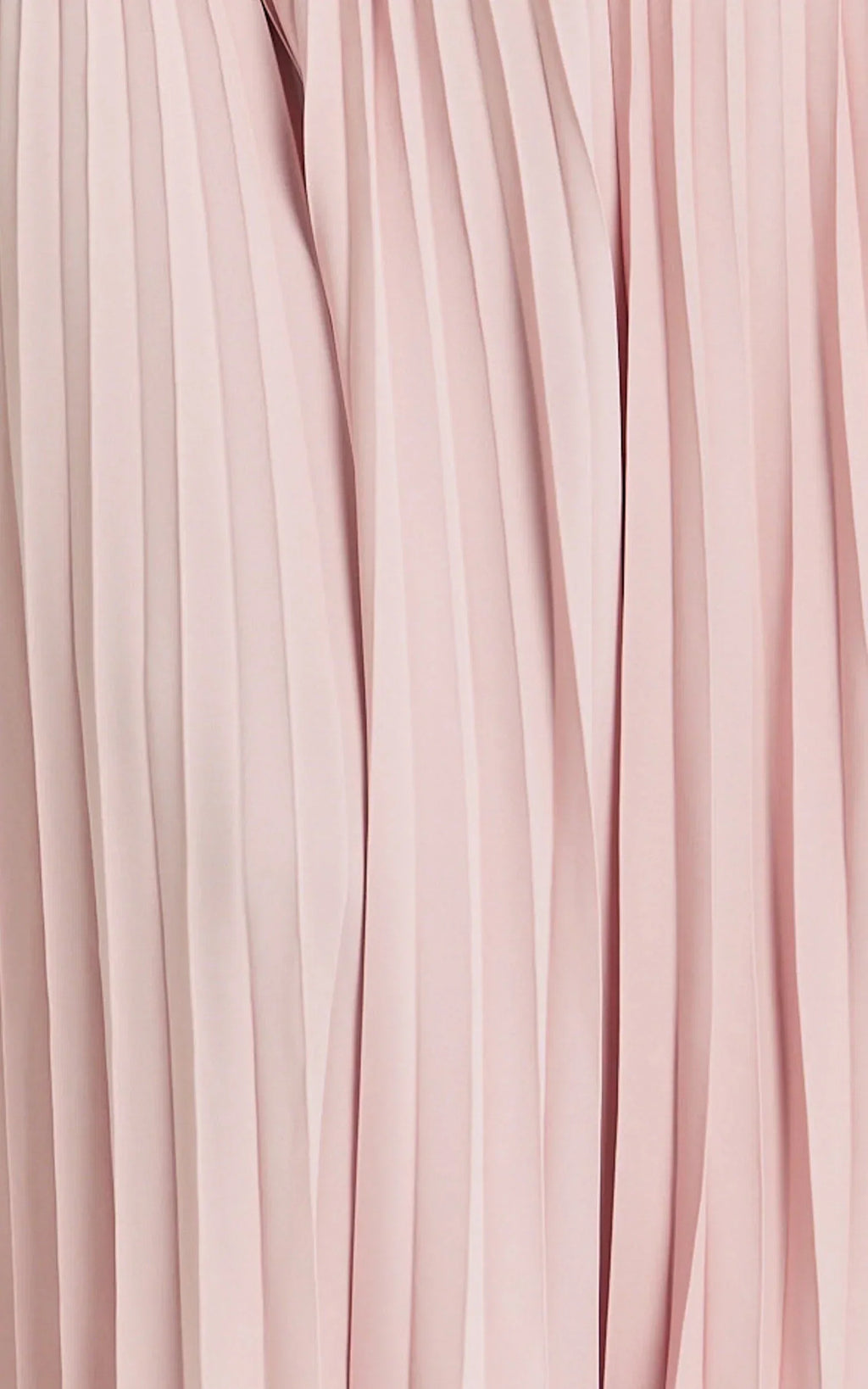 Loretta Maxi Dress - Contrast Halter Neck Pleated Dress in Pink