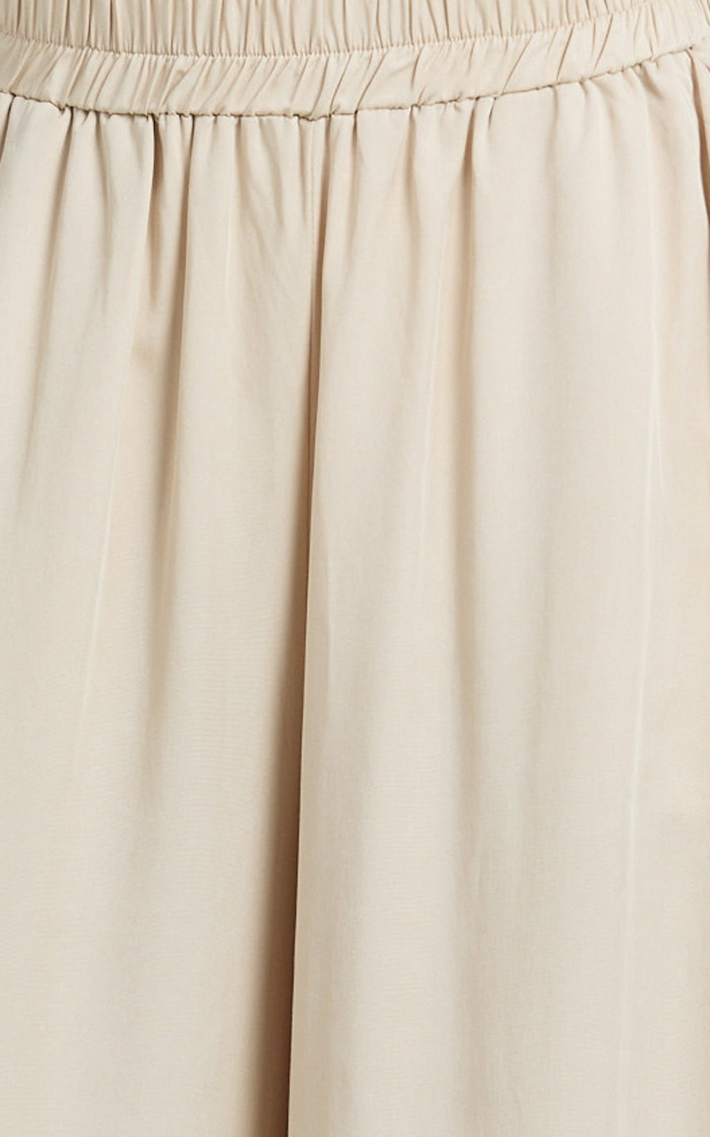 Cardi Pants - High Waist Elastic Wide Leg Pants in Stone