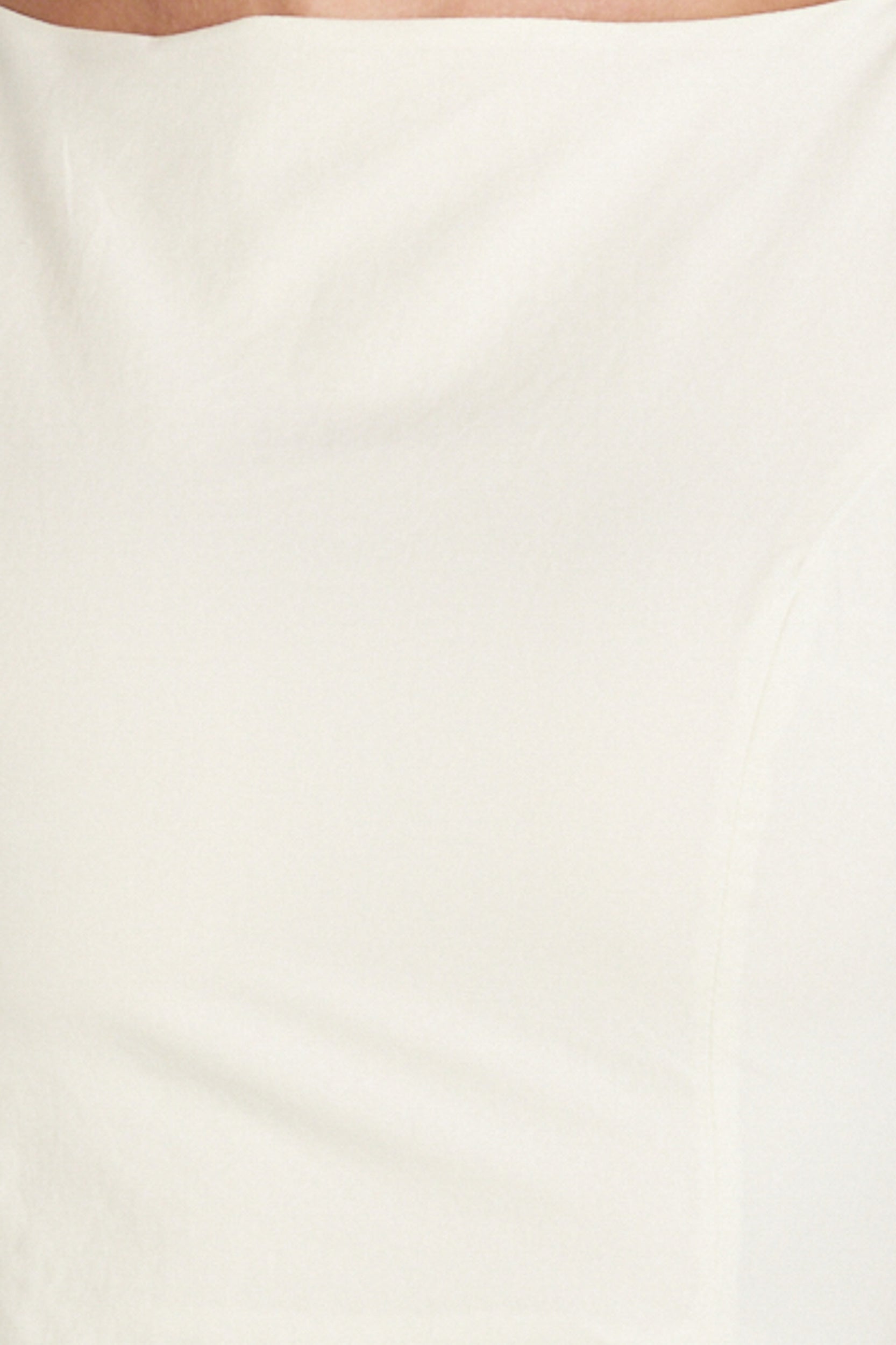 Casina Midi Dress - Boat Neck Tie Back Fit And Flare Dress in Off White