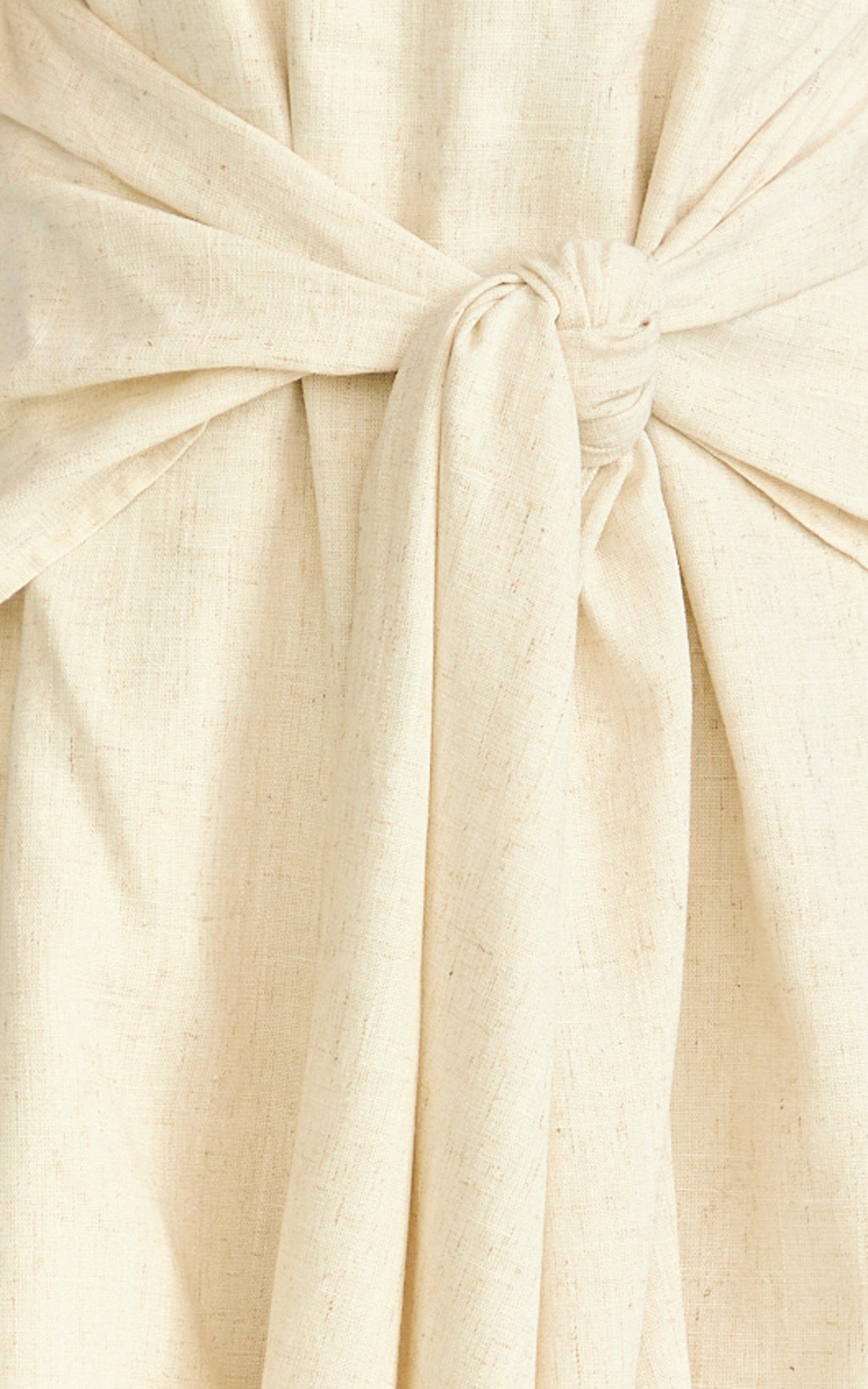 Cora Paige Two Piece Set - Strapless Tie Detail Top and Wide Leg Pant Set in Cream