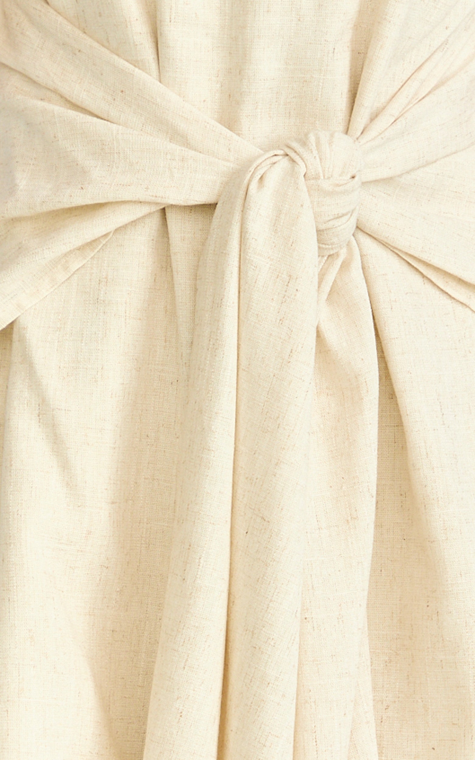 Cora Paige Two Piece Set - Strapless Tie Detail Top and Wide Leg Pant Set in Cream