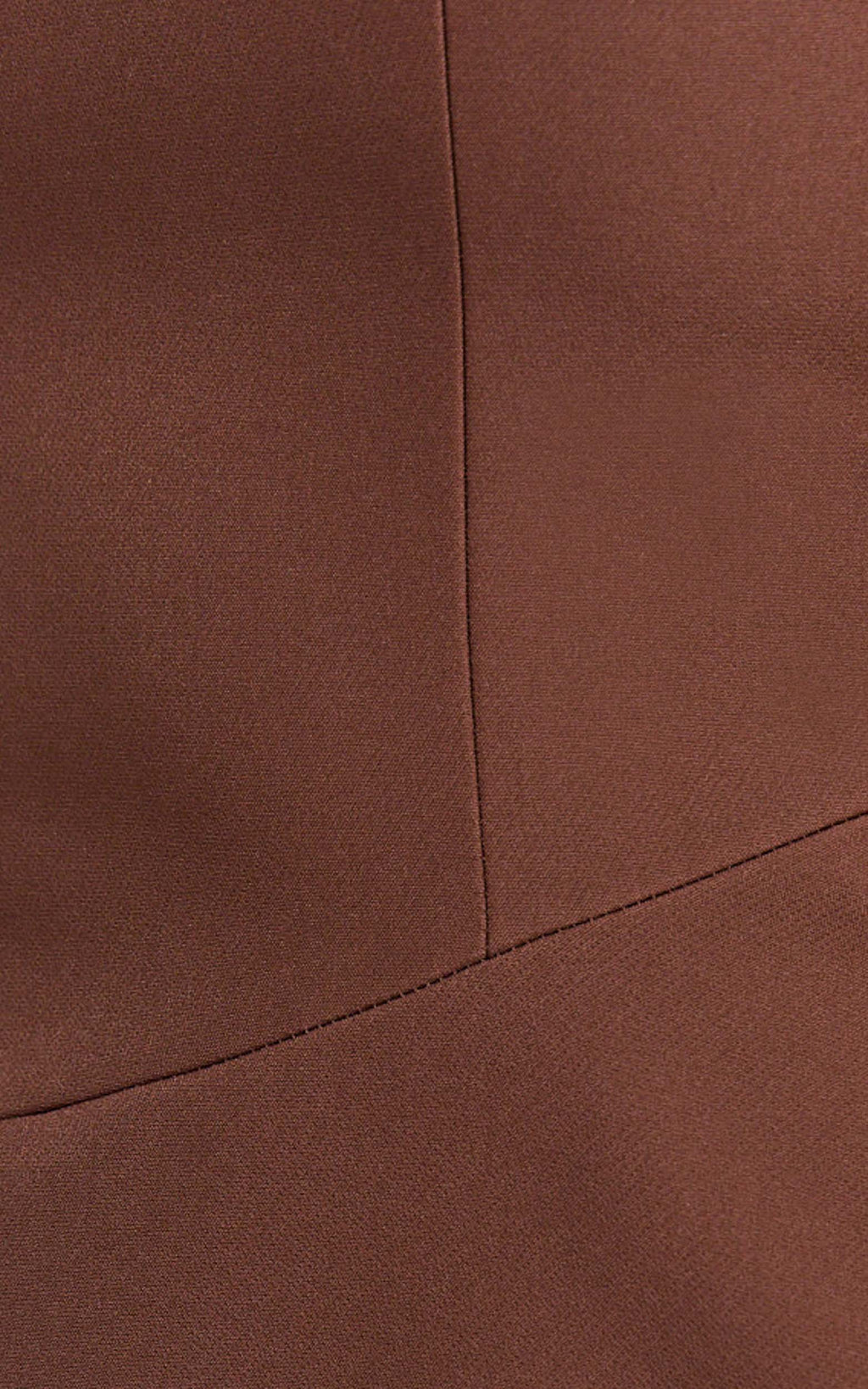 Sakura Mini Dress - Square Neck Wide Strap A Line Skirt Dress in Chocolate