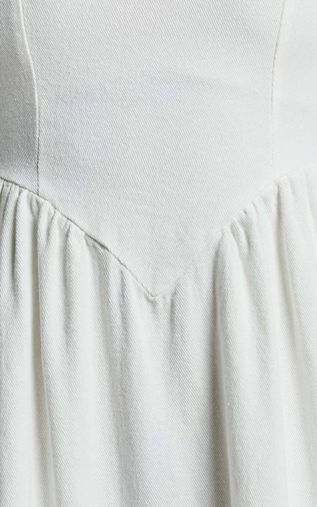 Rhaziya Midi Dress - Sleeveless Straight Neck Fit and Flare Dress in White