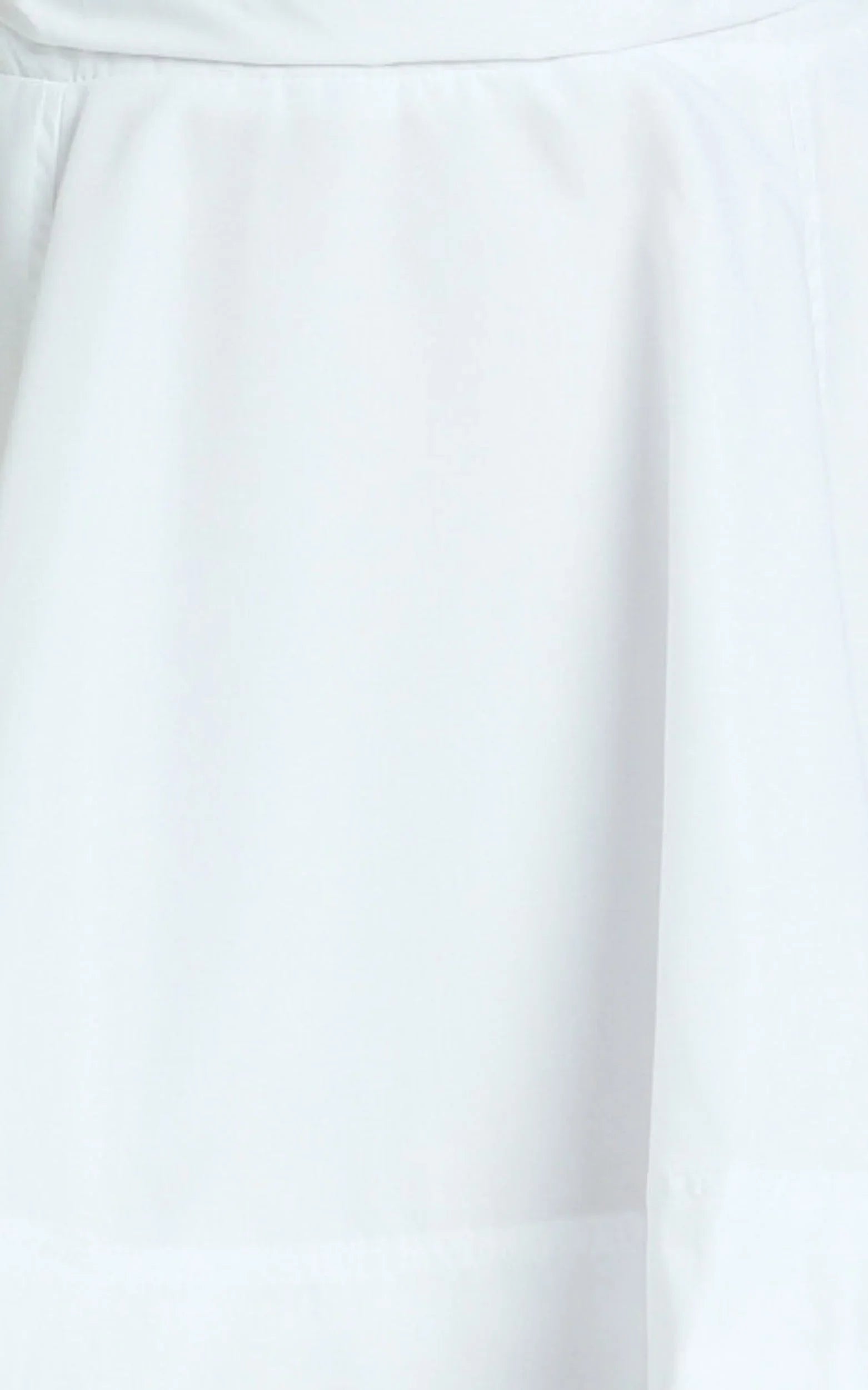 Kristy Mini Dress - V Neck Tie Bust A Line Dress in White