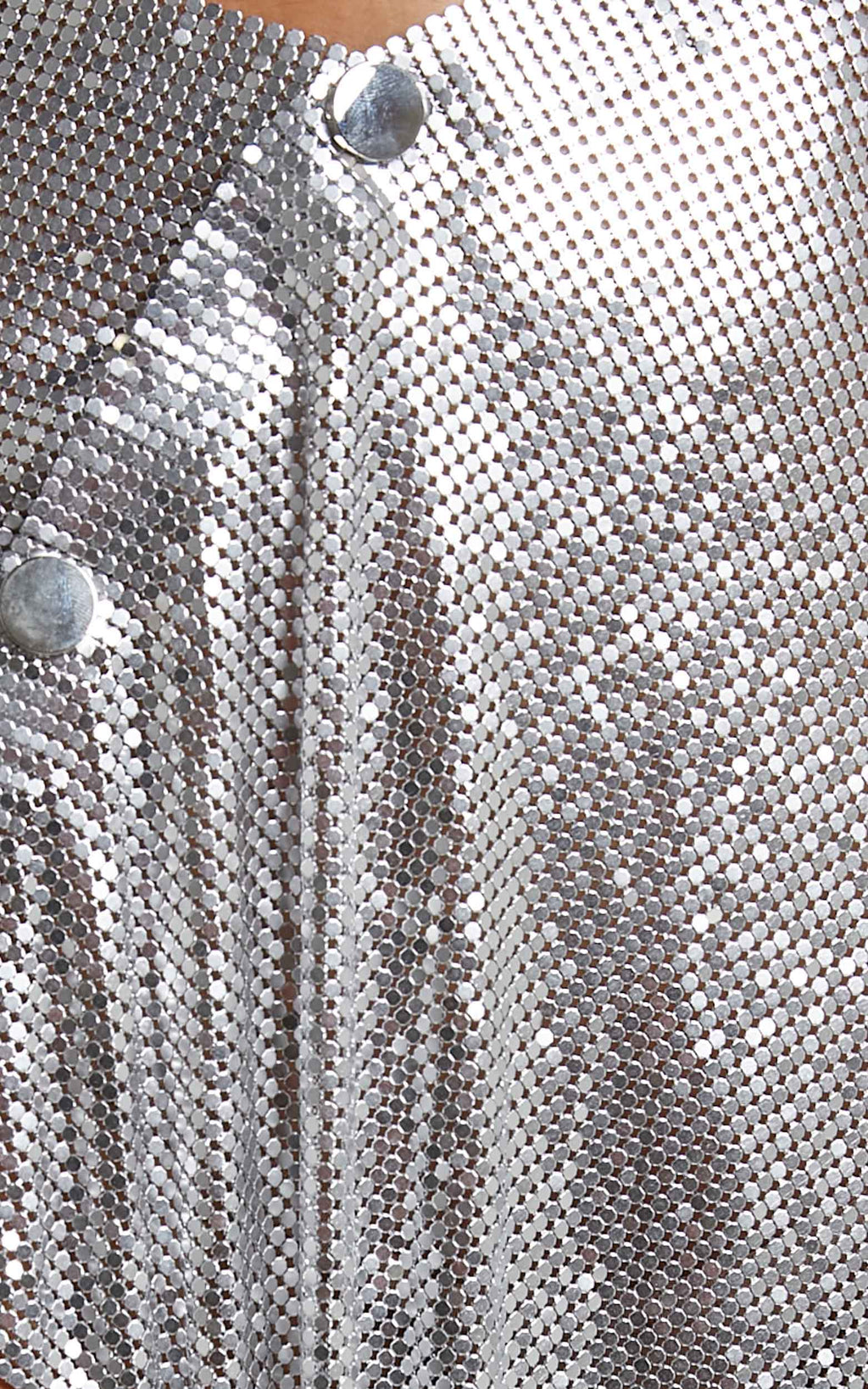 Charity Mini Skirt - Asymmetrical Mesh Skirt in Silver