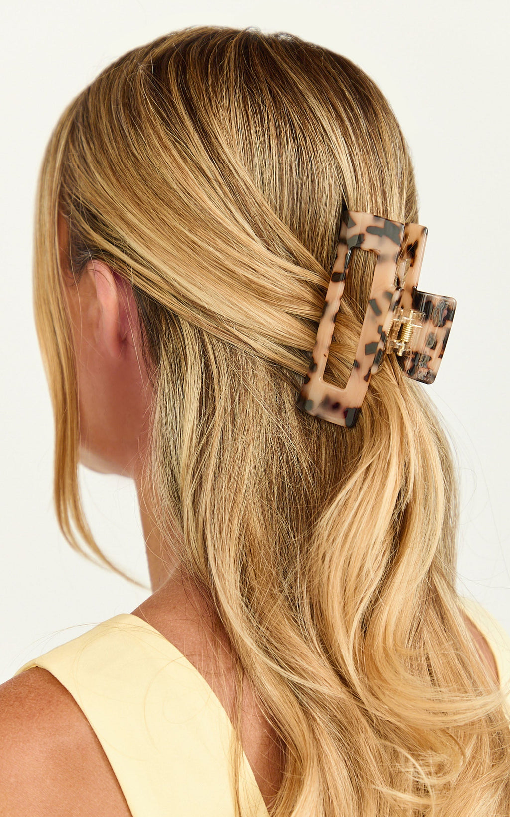 Demelza Hair Clip - Square Claw Clip in Torte