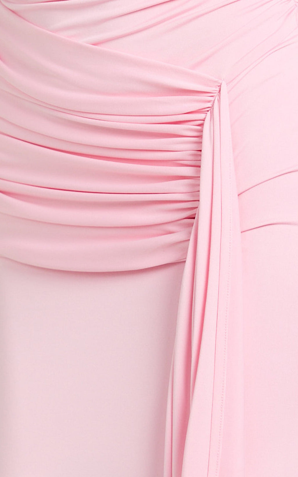 Dixie Maxi Dress - Plunge Halter Low Back Dress in Pink