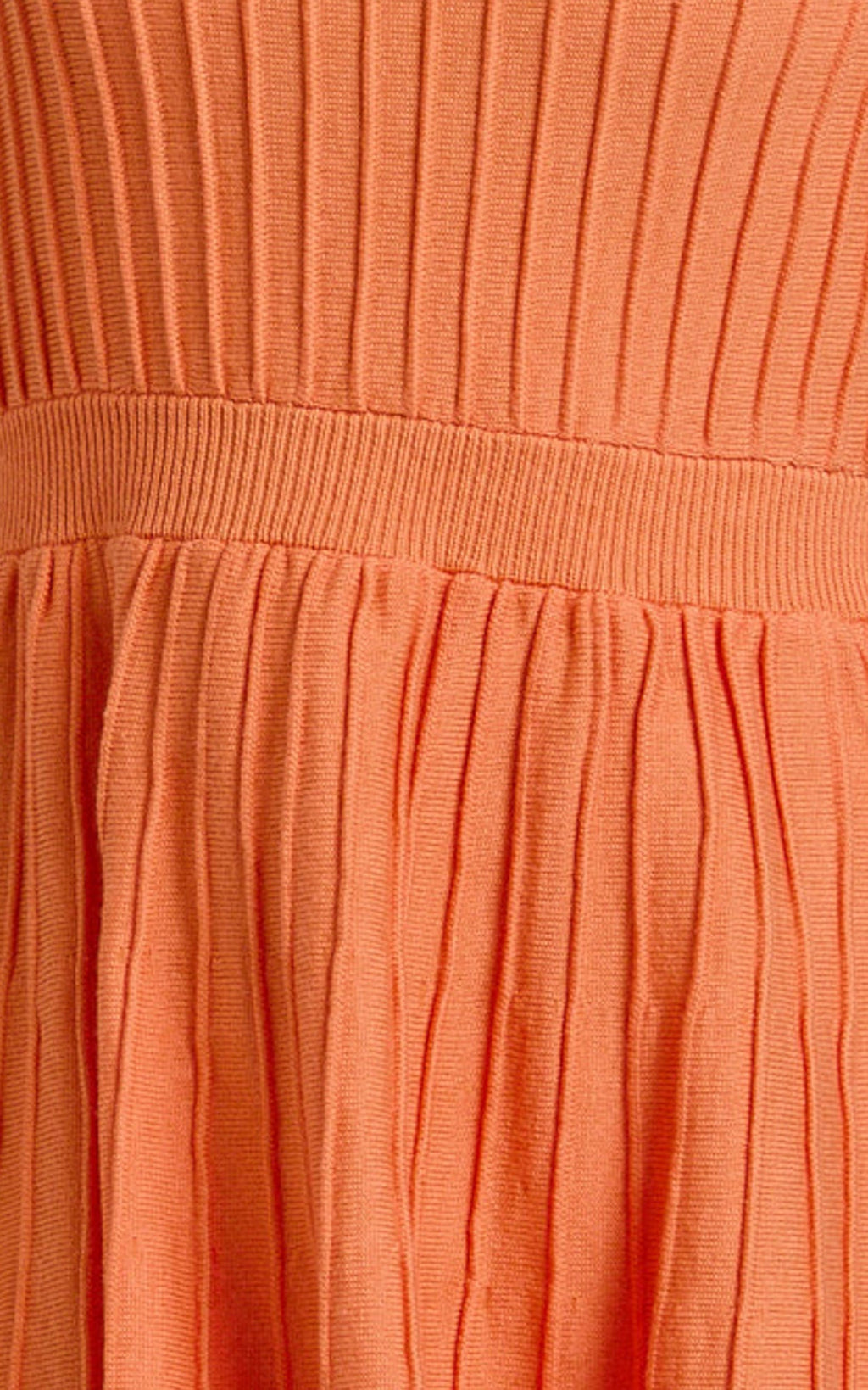 Donissa Mini Dress - Panelled Knit Mini Dress in Sherbet
