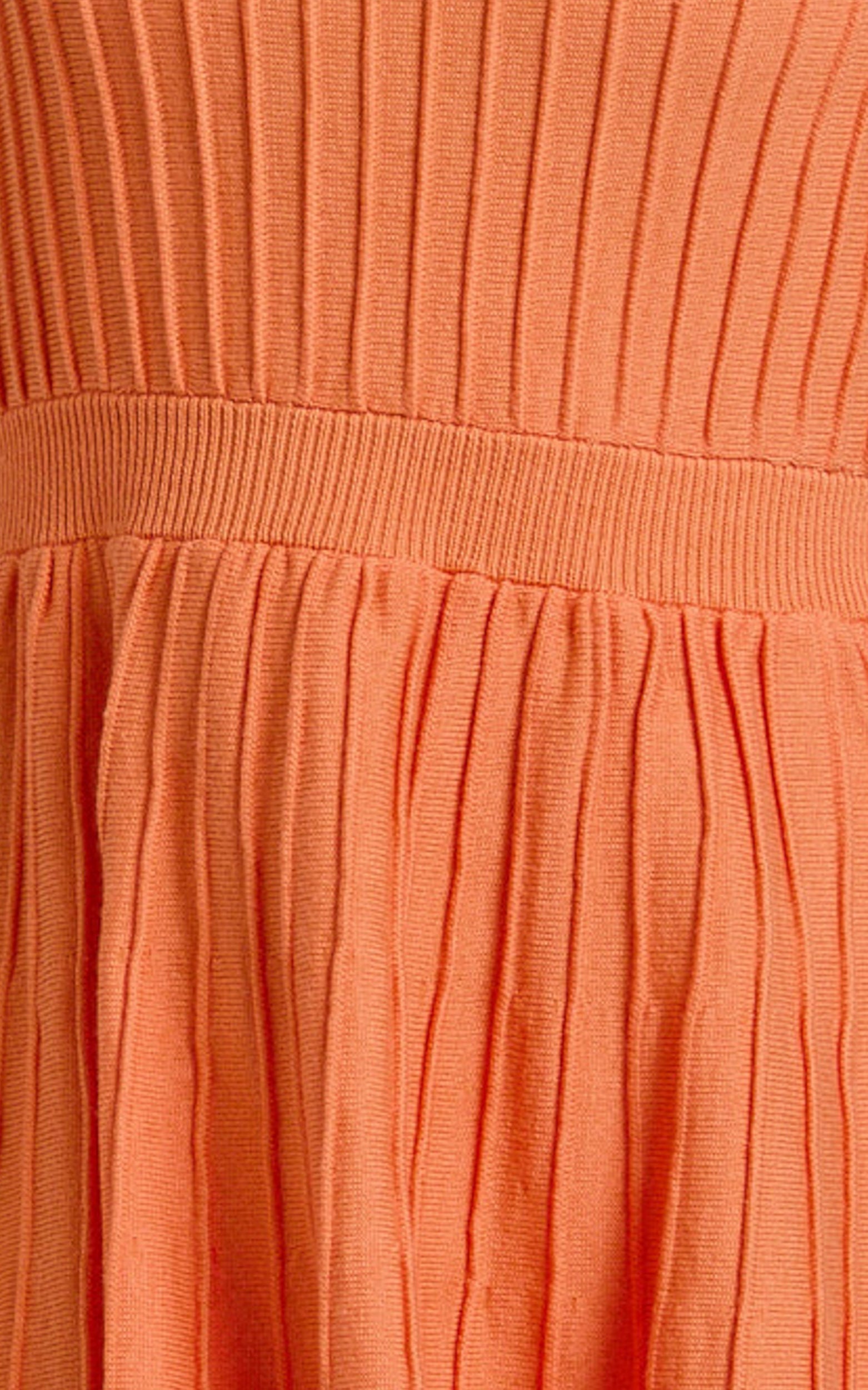 Donissa Mini Dress - Panelled Knit Mini Dress in Sherbet