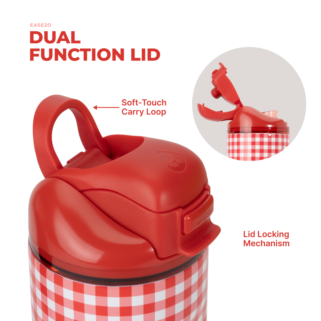 Summer Picnic Ease2o 24oz Dual-Function Lid with Soft-Touch Carry Loop