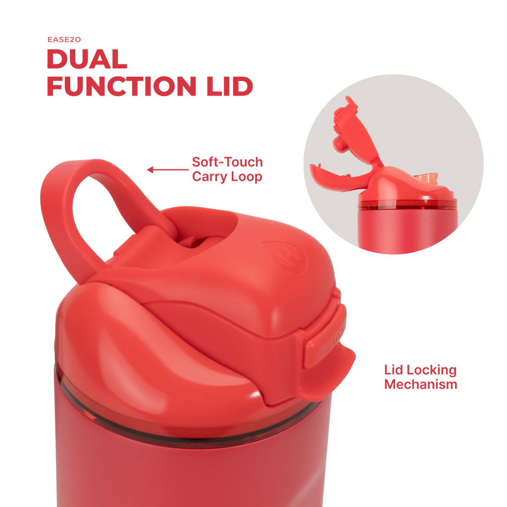 Fruit Punch Ease2o 32oz Dual-Function Lid with Soft-Touch Carry Loop