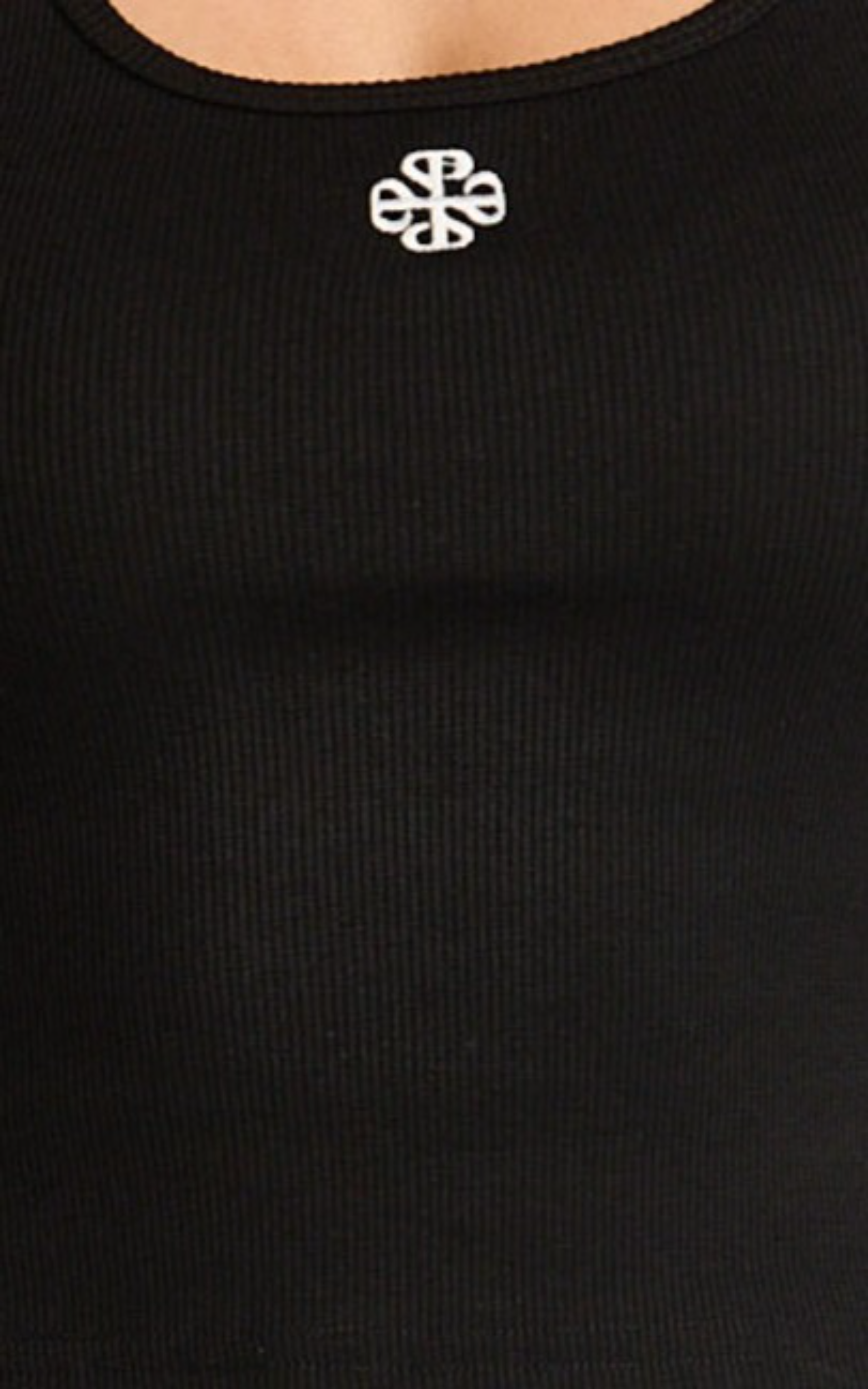 Elara Top - Scoop Neck Tank Top in Black