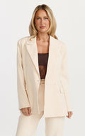 Elodie Blazer - Double Breasted Blazer in Cream