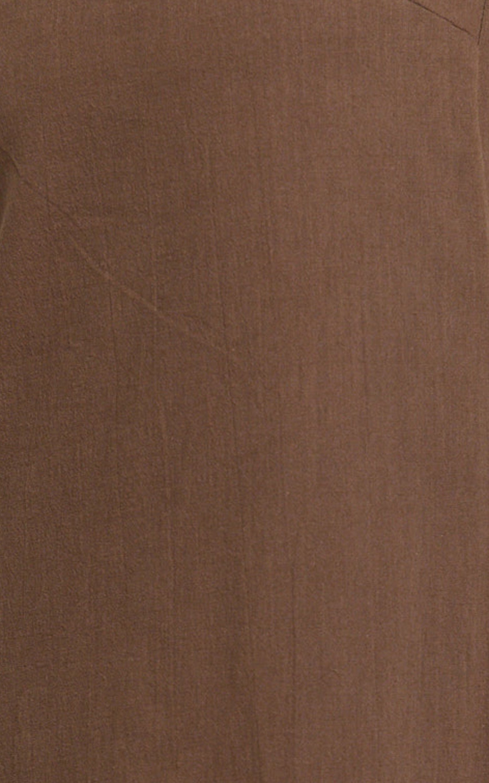 Emmie Midi Dress - Strapless Trapeze Dress in Chocolate