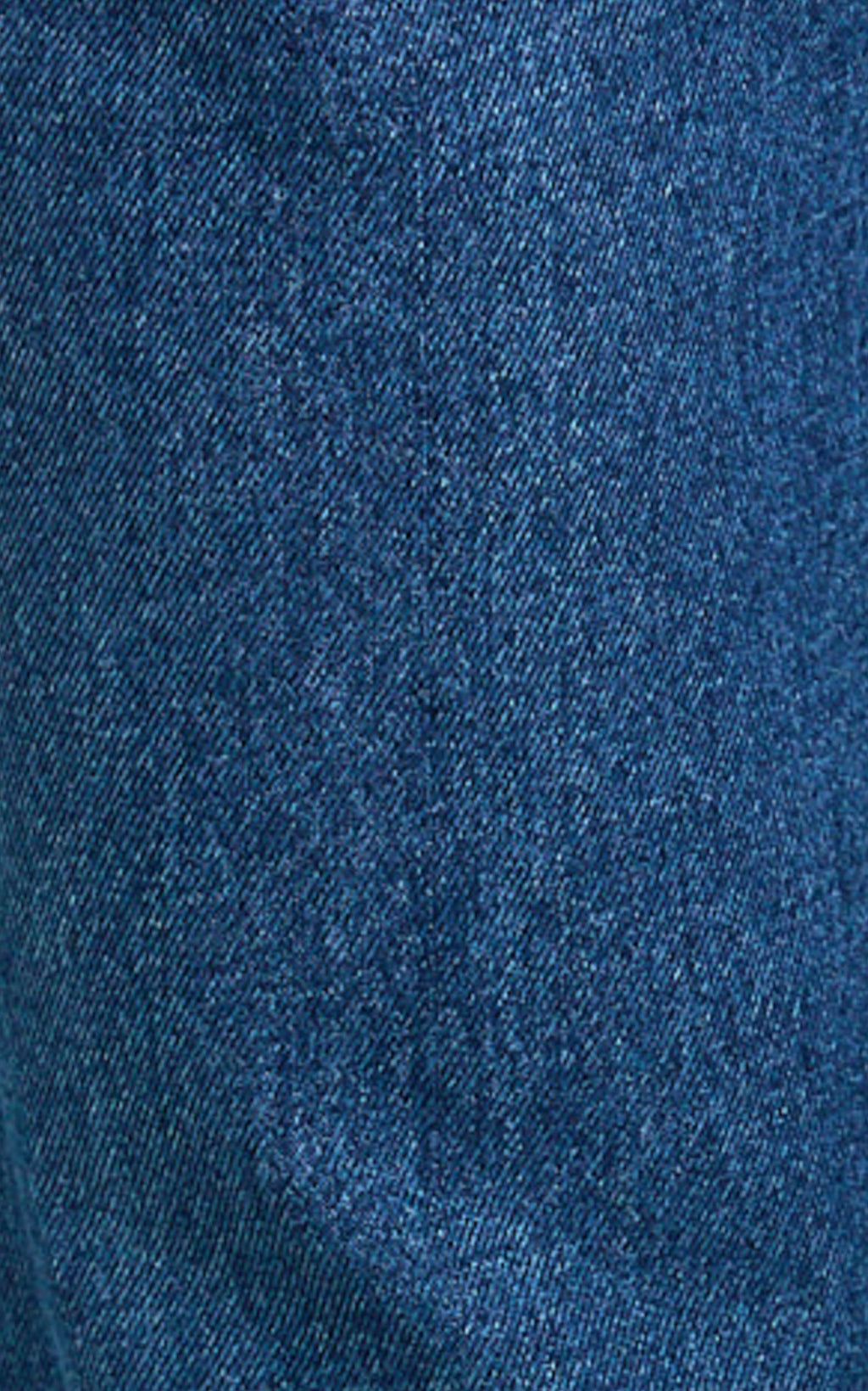 Enya Jeans - High Waist Wide Leg Pleated Denim Jeans in Dark Mid Blue