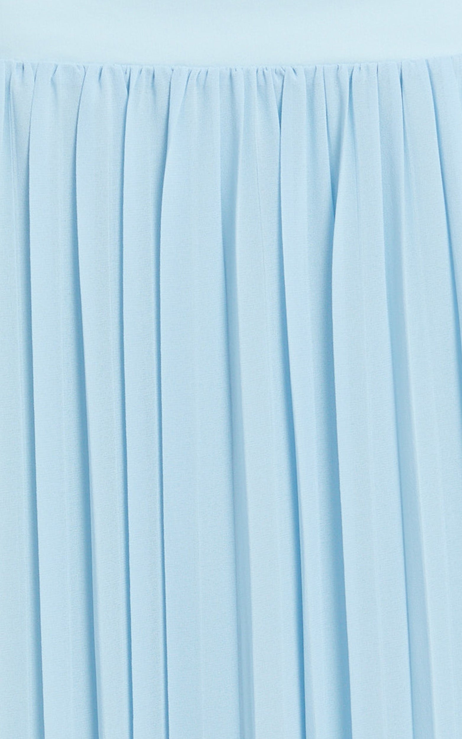 Evienne Two Piece Top and Maxi Skirt Set in Pale Blue