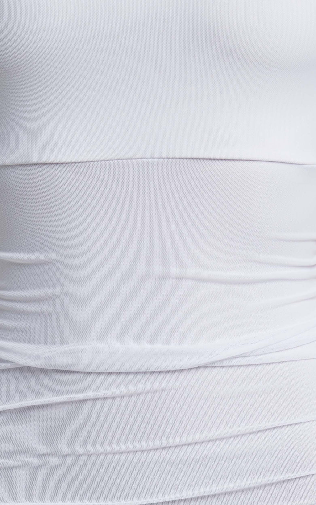 Coming For You Midi Dress - Mesh Dress in White Mesh